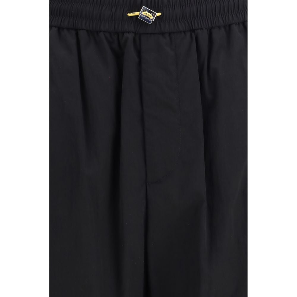 Fendi Black Polyamide Cargo Pants Fendi