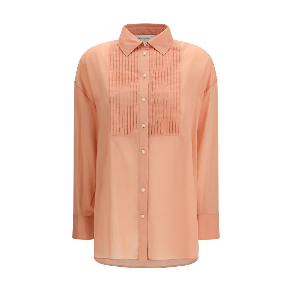 Golden Goose Brown Cotton Shirt Golden Goose