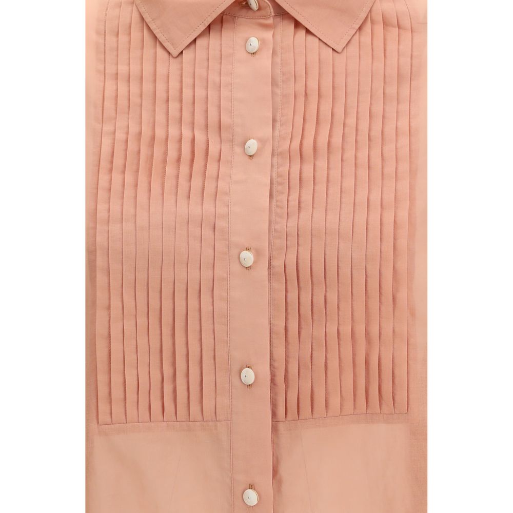 Golden Goose Brown Cotton Shirt Golden Goose