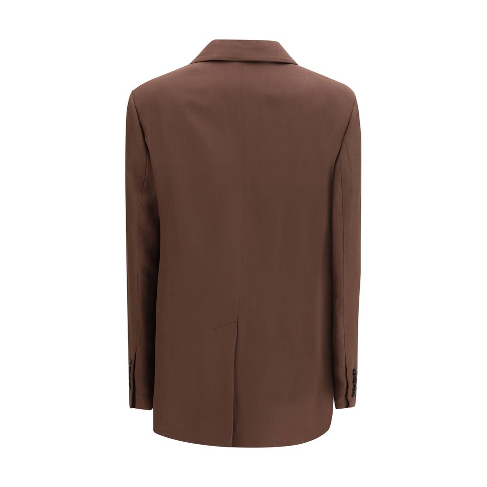 Brunello Cucinelli Brown Linen Blazer Brunello Cucinelli