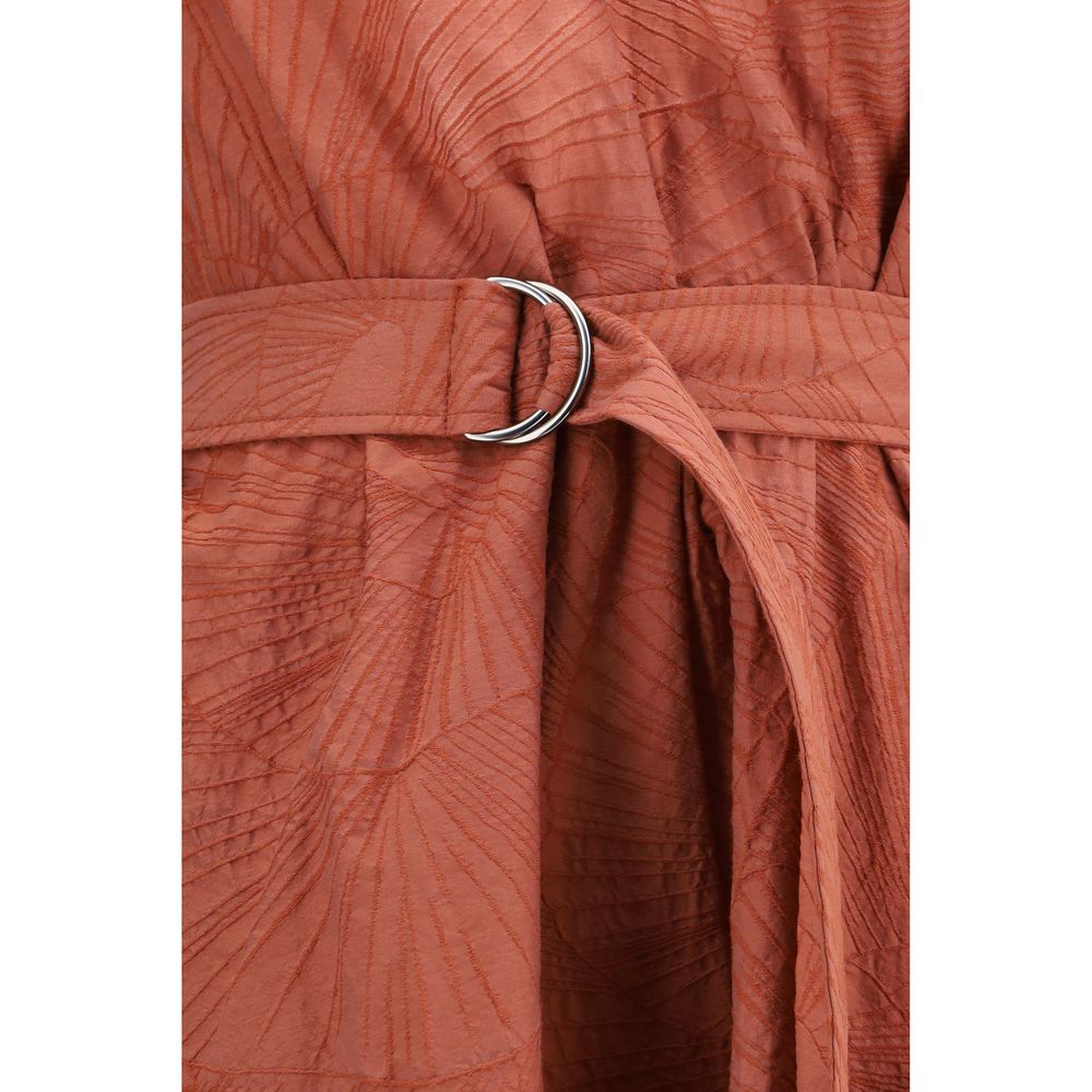 Brunello Cucinelli Multicolor Cotton Casual Dress Brunello Cucinelli