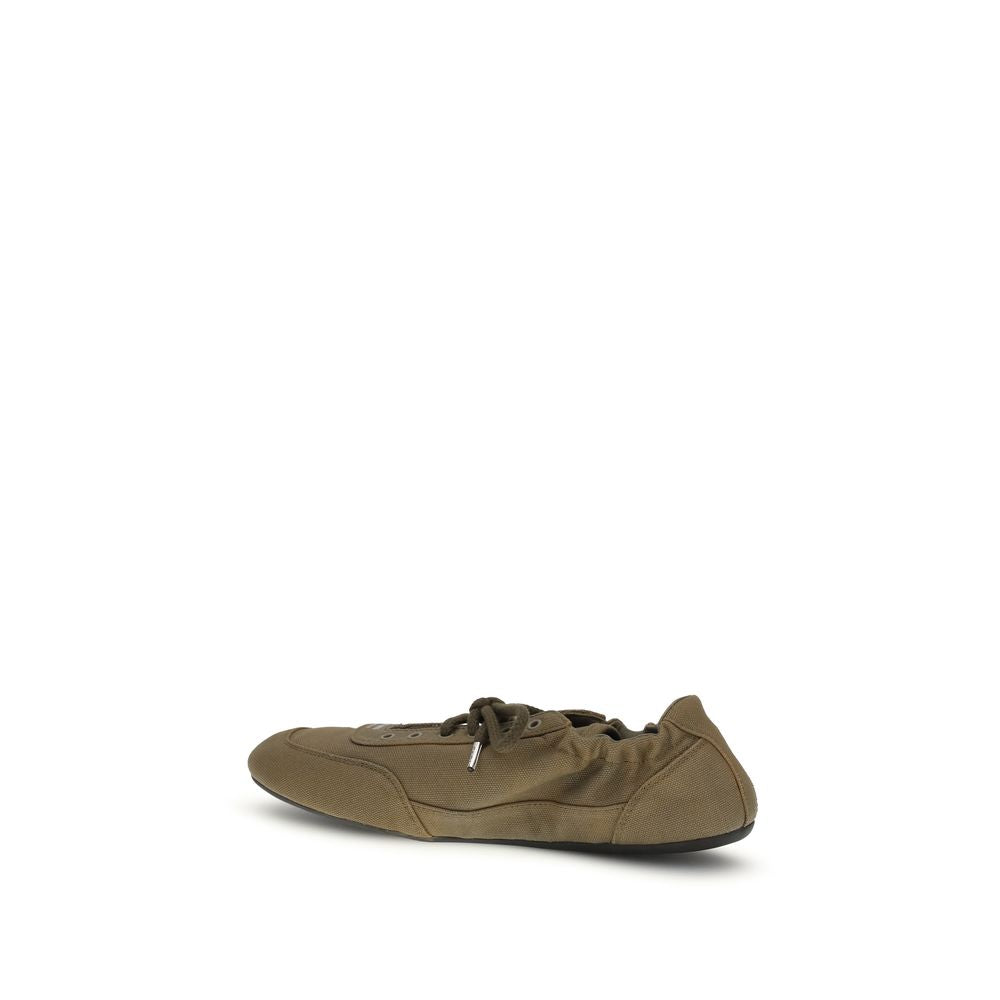 Prada Bicolor Cotton Athletic Sneakers Prada