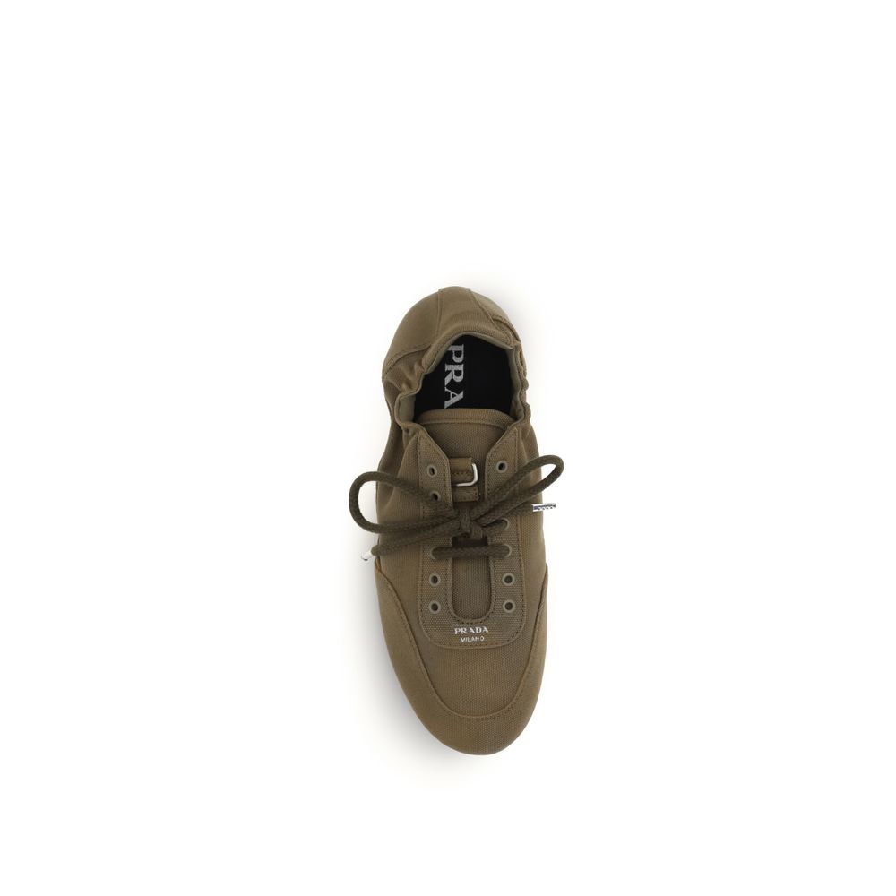 Prada Bicolor Cotton Athletic Sneakers Prada