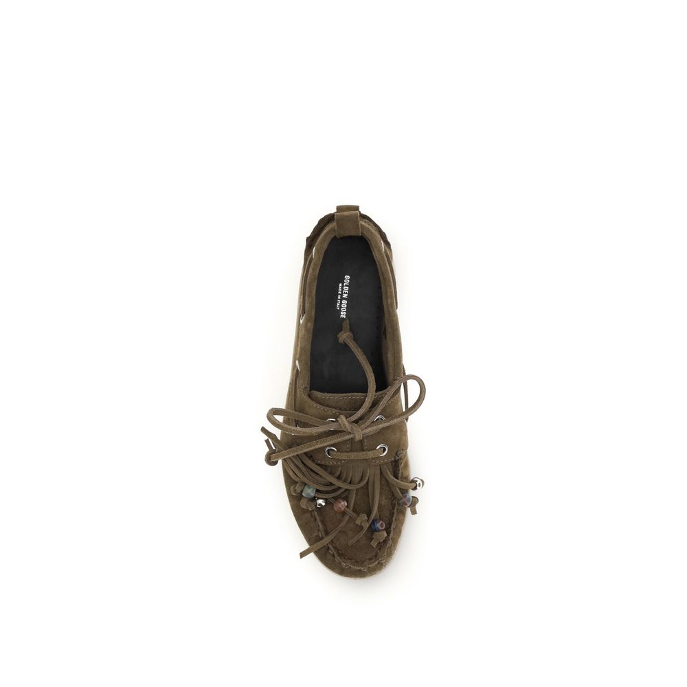Golden Goose Bicolor Calf Leather Bos Taurus Slip-On Loafers Golden Goose
