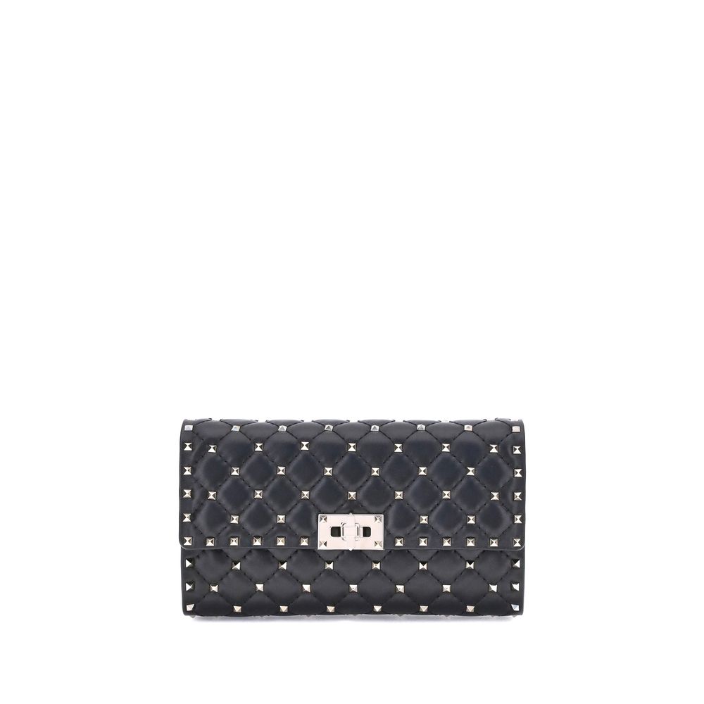 Valentino Garavani Black Lamb Ovis Aries Aries Shoulder Bag Valentino Garavani