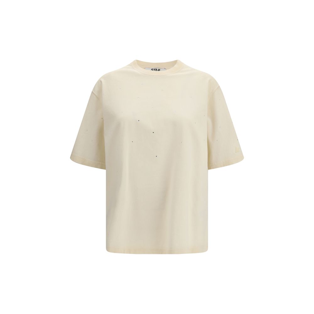 Golden Goose Beige Cotton T-Shirt Golden Goose
