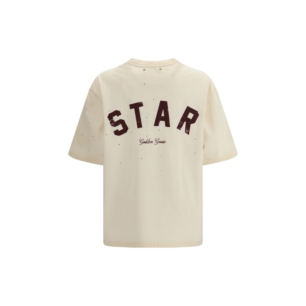 Golden Goose Beige Cotton T-Shirt Golden Goose