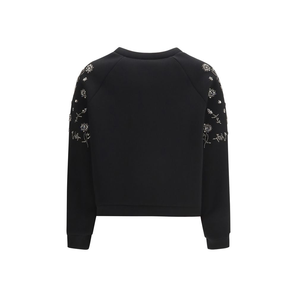 Max Mara Black Polyester Sweatshirt Max Mara