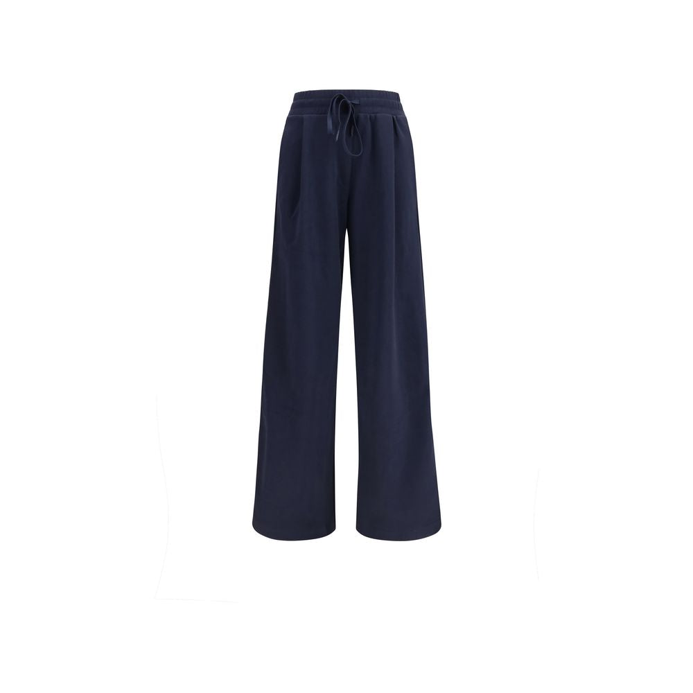 Max Mara Blue Cotton Casual Pants Max Mara