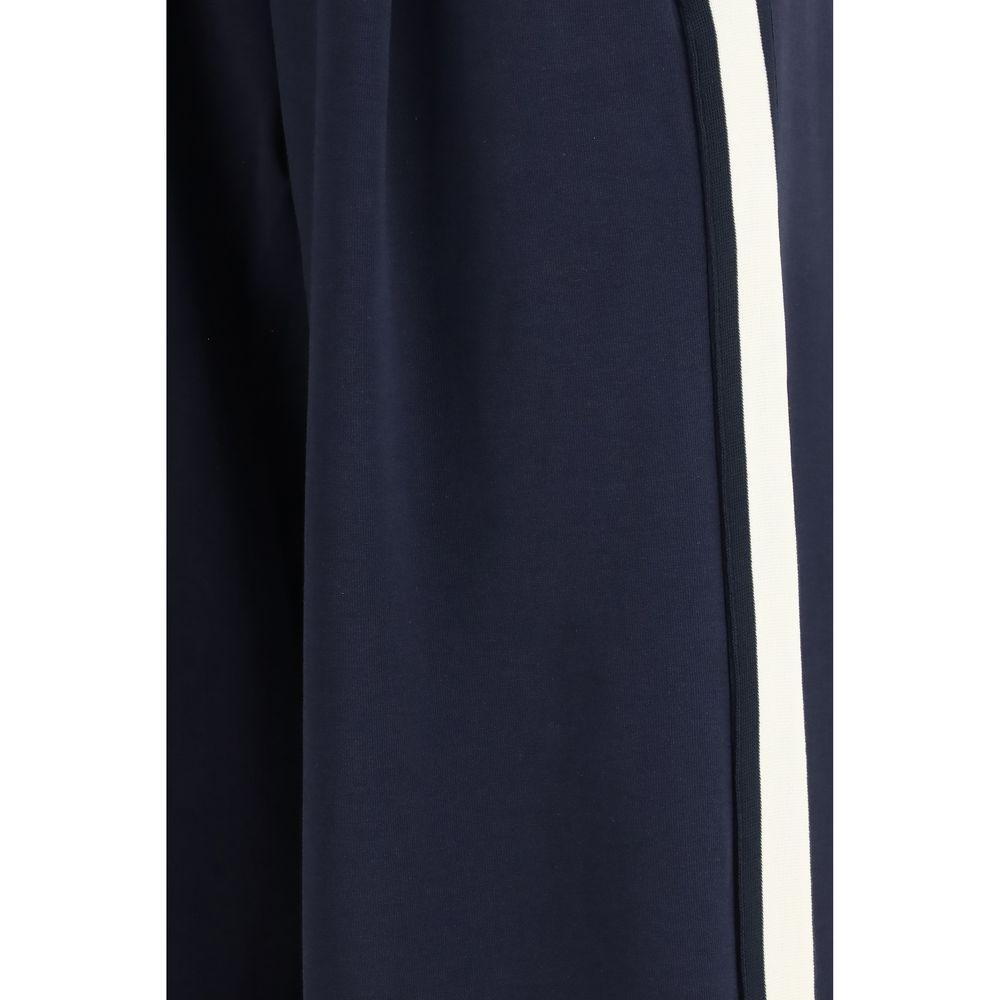 Max Mara Blue Cotton Casual Pants Max Mara