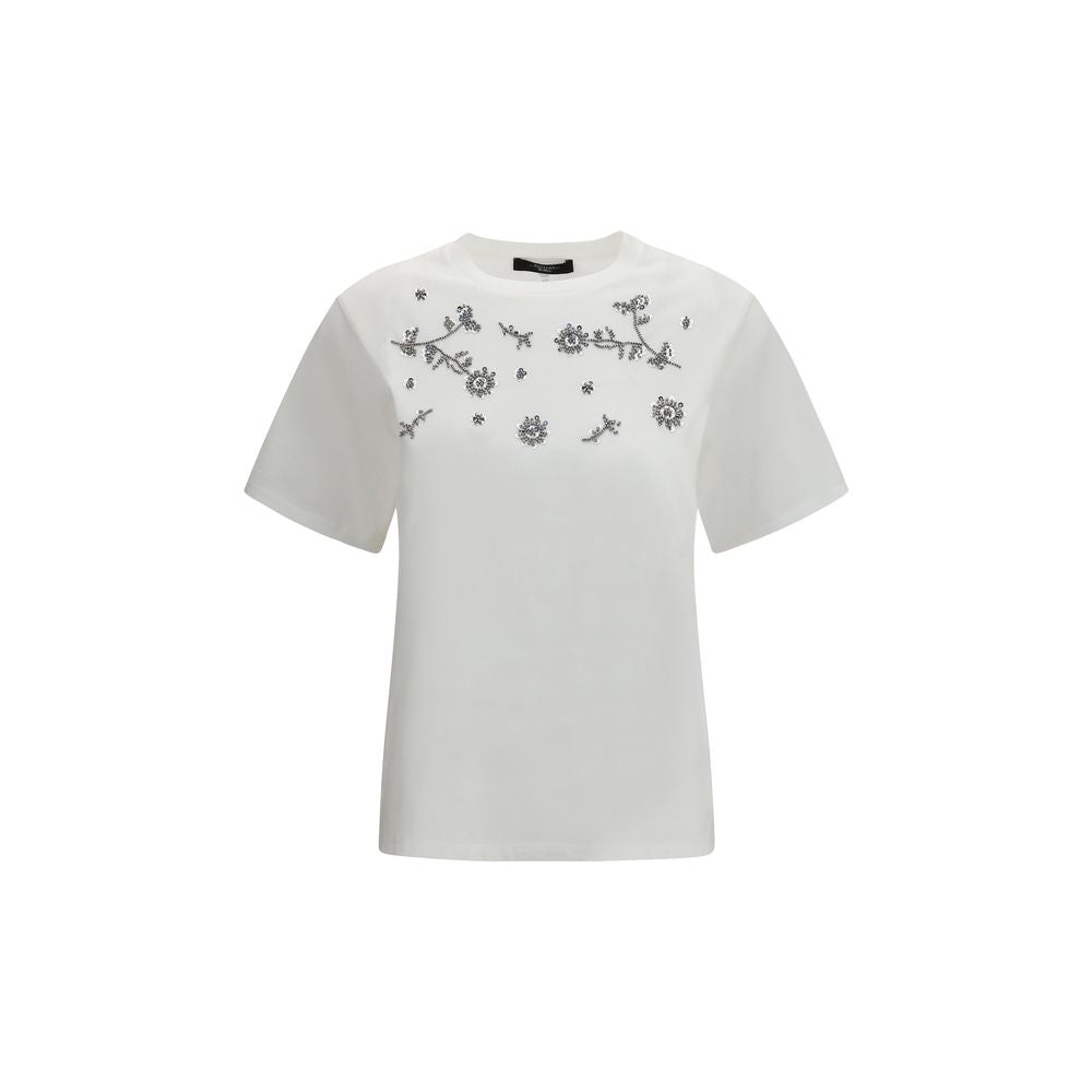 Max Mara White Cotton T-Shirt Max Mara