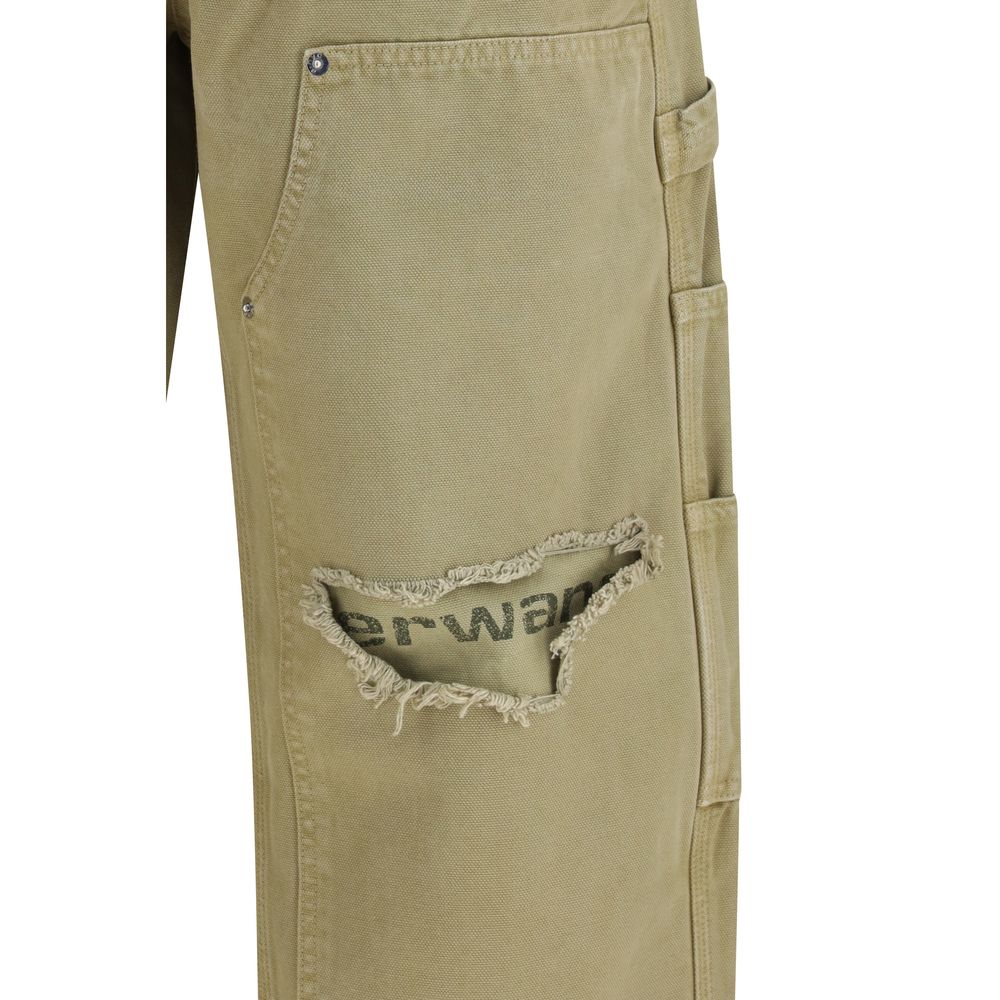 Alexander Wang Bicolor Cotton Cargo Pants Alexander Wang