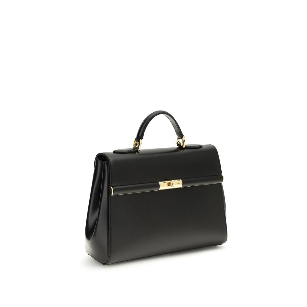 Dolce & Gabbana Black Calf Leather Bos Taurus Shoulder Bag Dolce & Gabbana