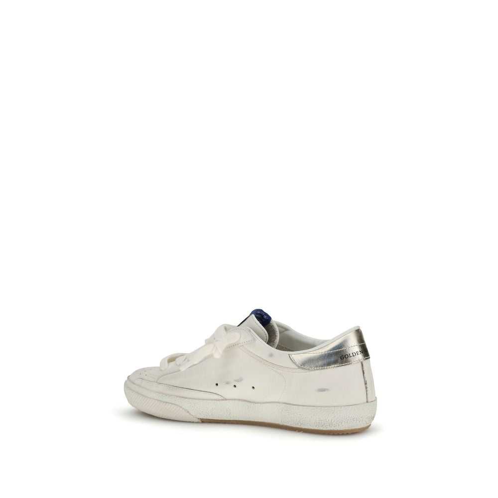 Golden Goose White Calf Leather Bos Taurus Low Top Sneakers Golden Goose