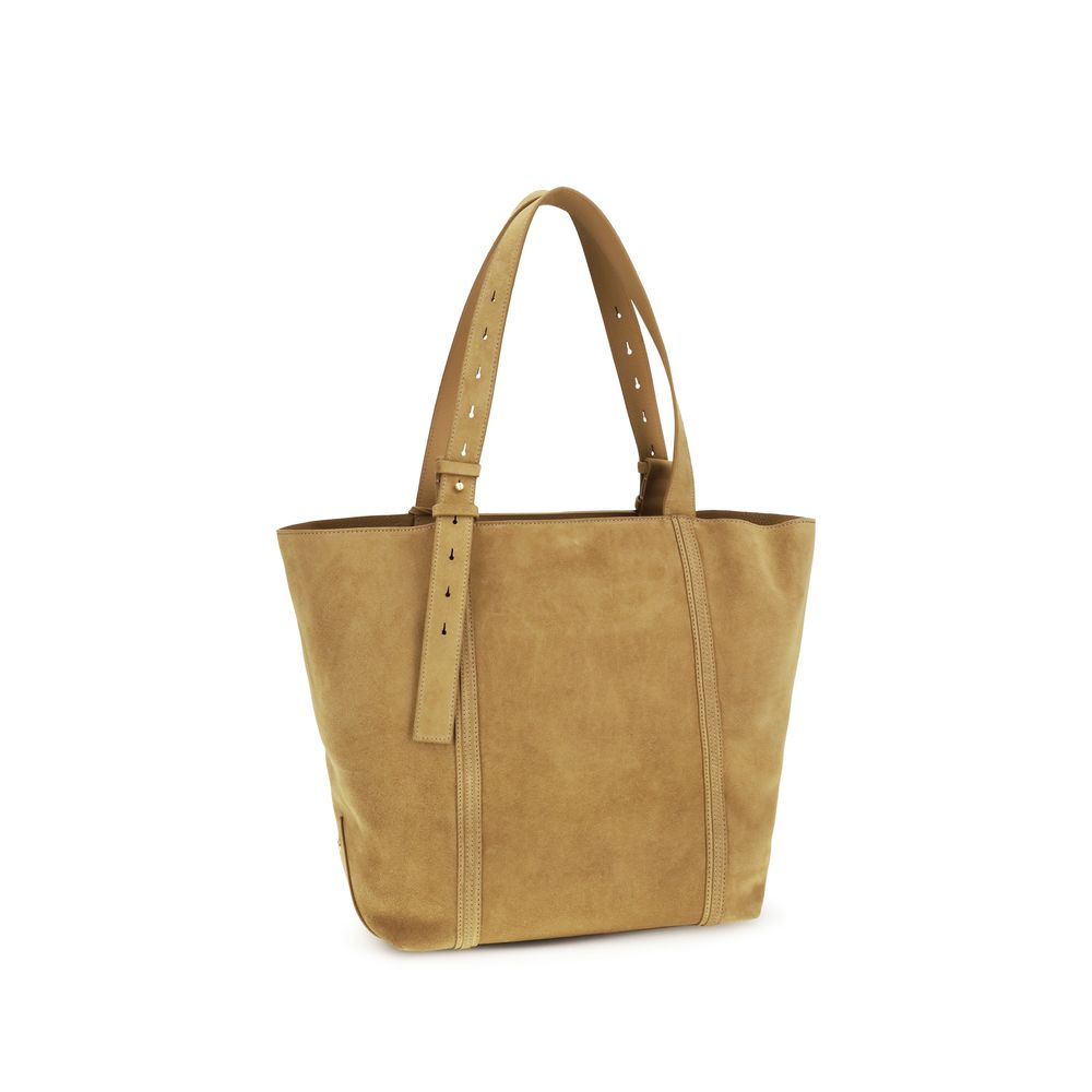 Golden Goose Beige Calf Leather Bos Taurus Shoulder Bag Golden Goose