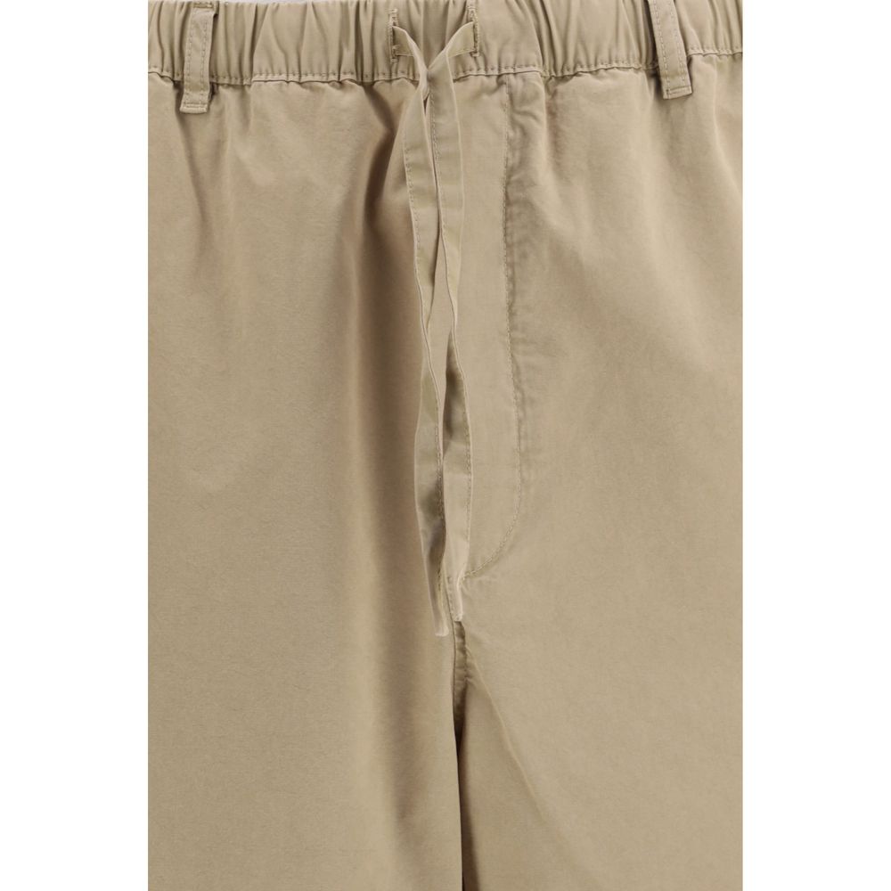 Ferragamo Beige Cotton Casual Pants Ferragamo