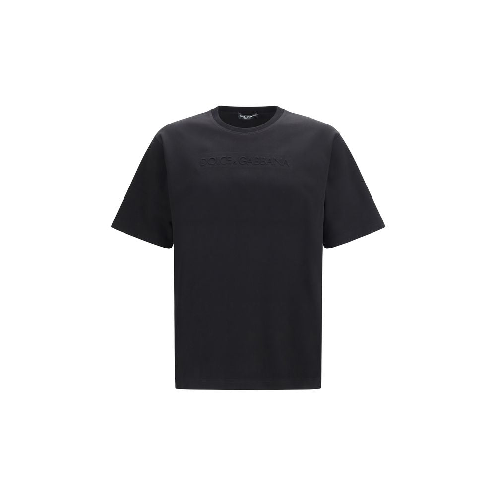Dolce & Gabbana Black Cotton T-Shirt Dolce & Gabbana