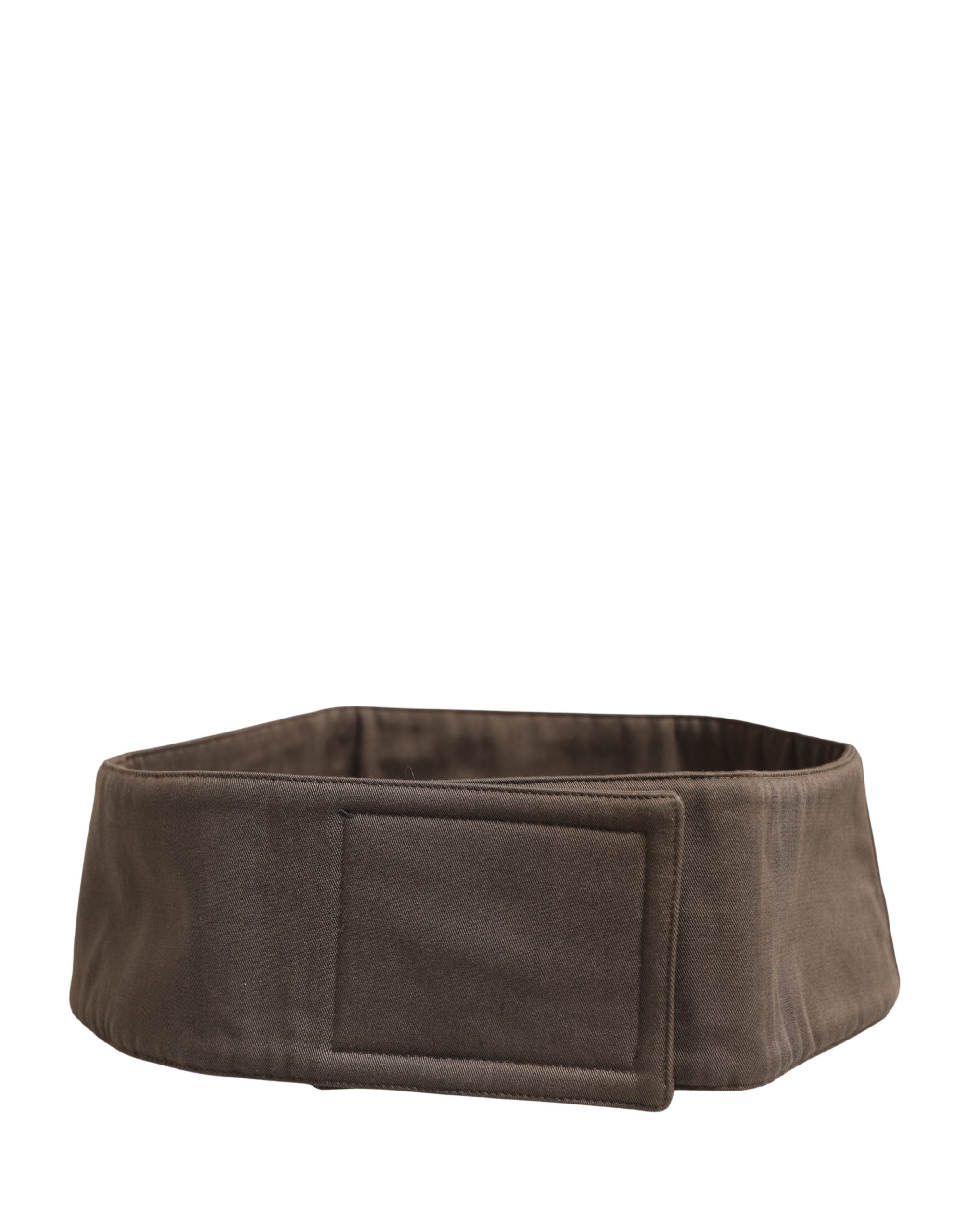 Dolce & Gabbana Brown Viscose Wide Belt Waist Cummerband Men Dolce & Gabbana
