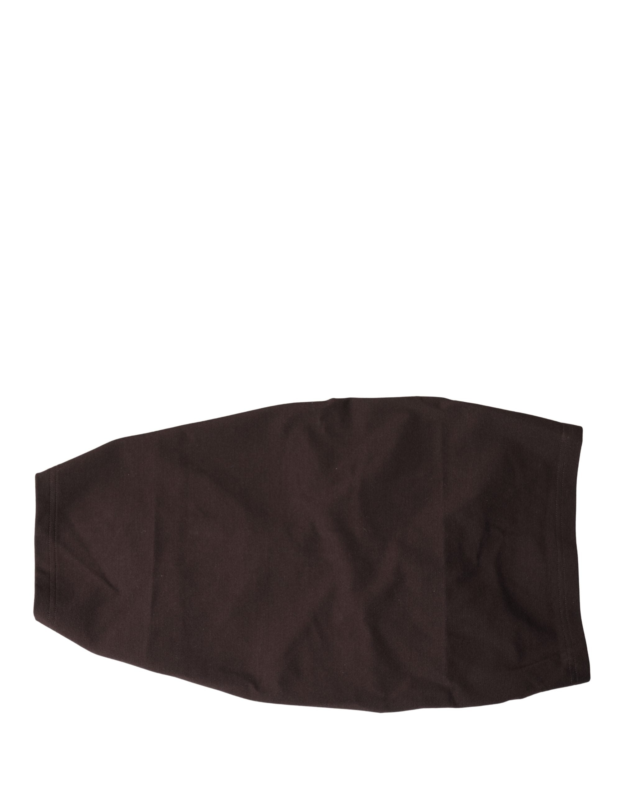 Dolce & Gabbana Brown Viscose Wide Belt Waist Cummerband Men Dolce & Gabbana