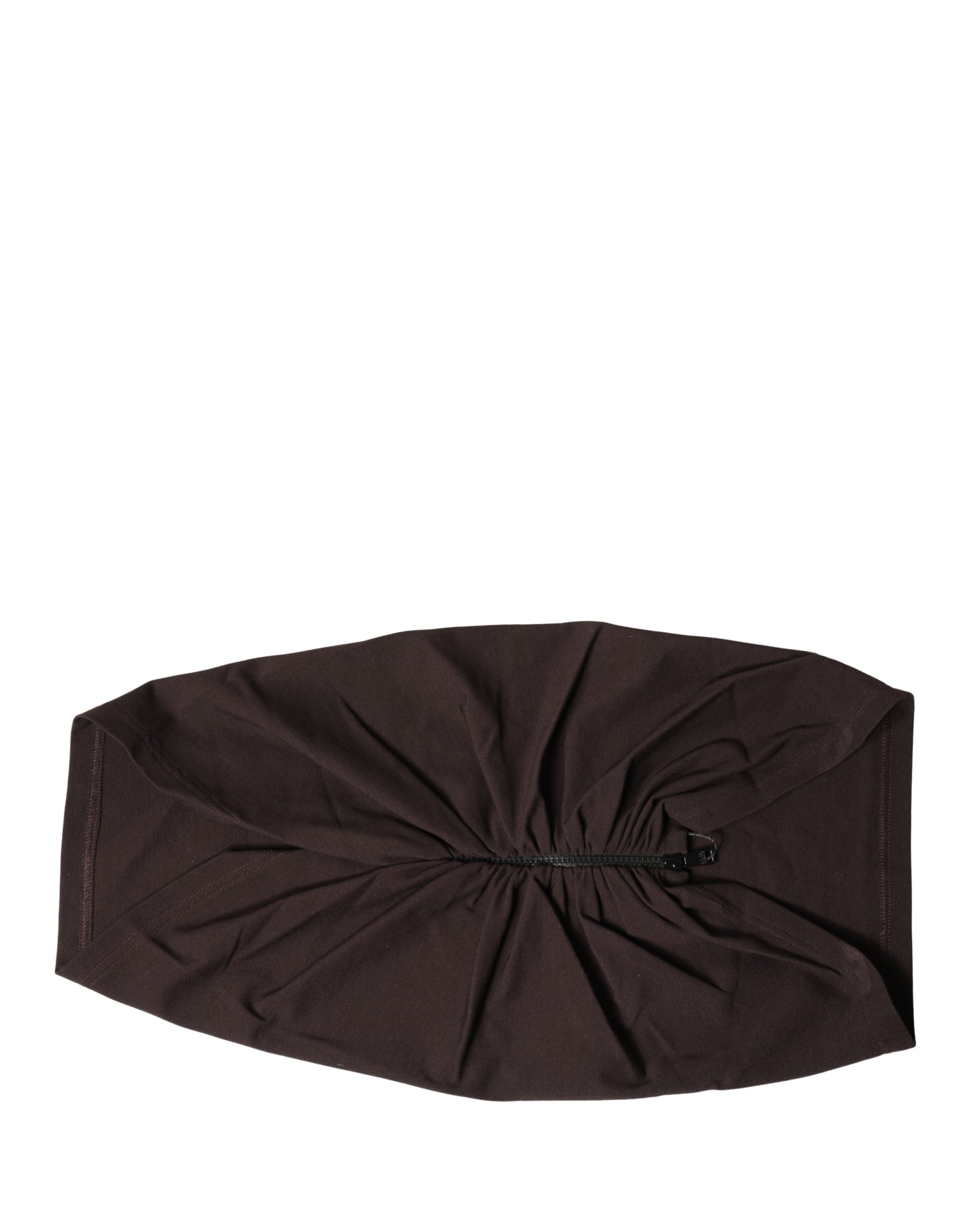 Dolce & Gabbana Brown Viscose Wide Belt Waist Cummerband Men Dolce & Gabbana