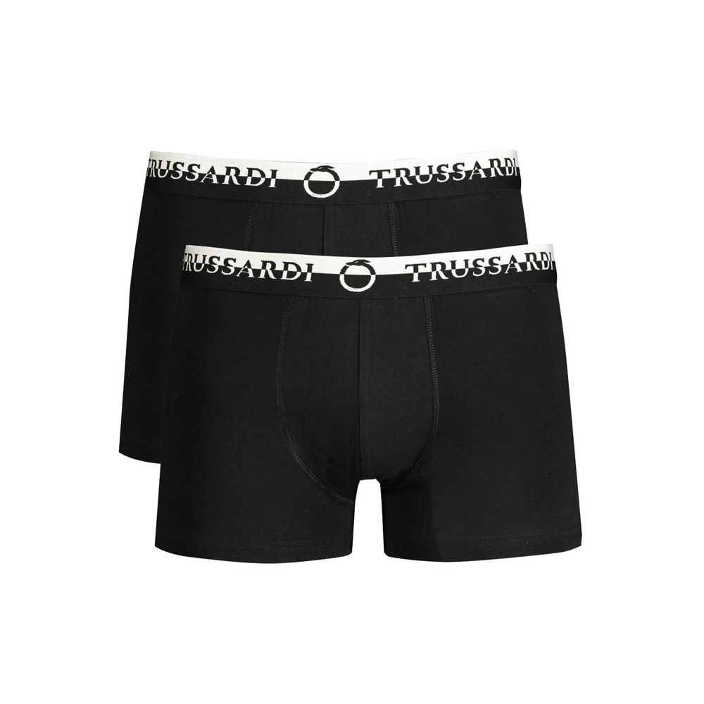 Trussardi Black Cotton Men's Boxer Trussardi