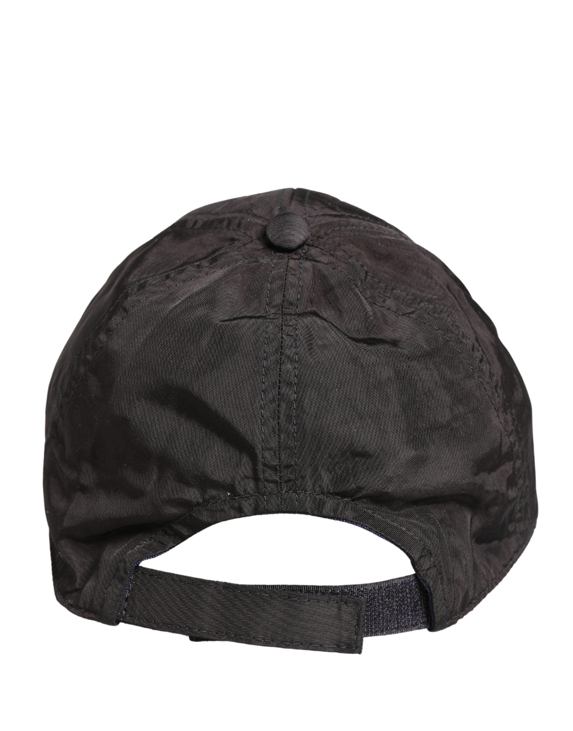 Dolce & Gabbana Men Black Cotton 6 Panels Baseball Cap Hat Dolce & Gabbana