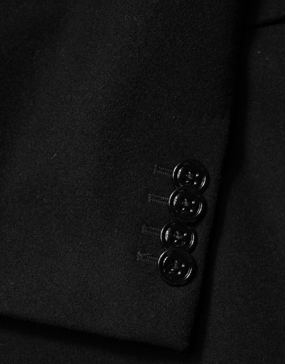 Dolce & Gabbana Black Heraldic Patch Single Breasted Blazer Jacket