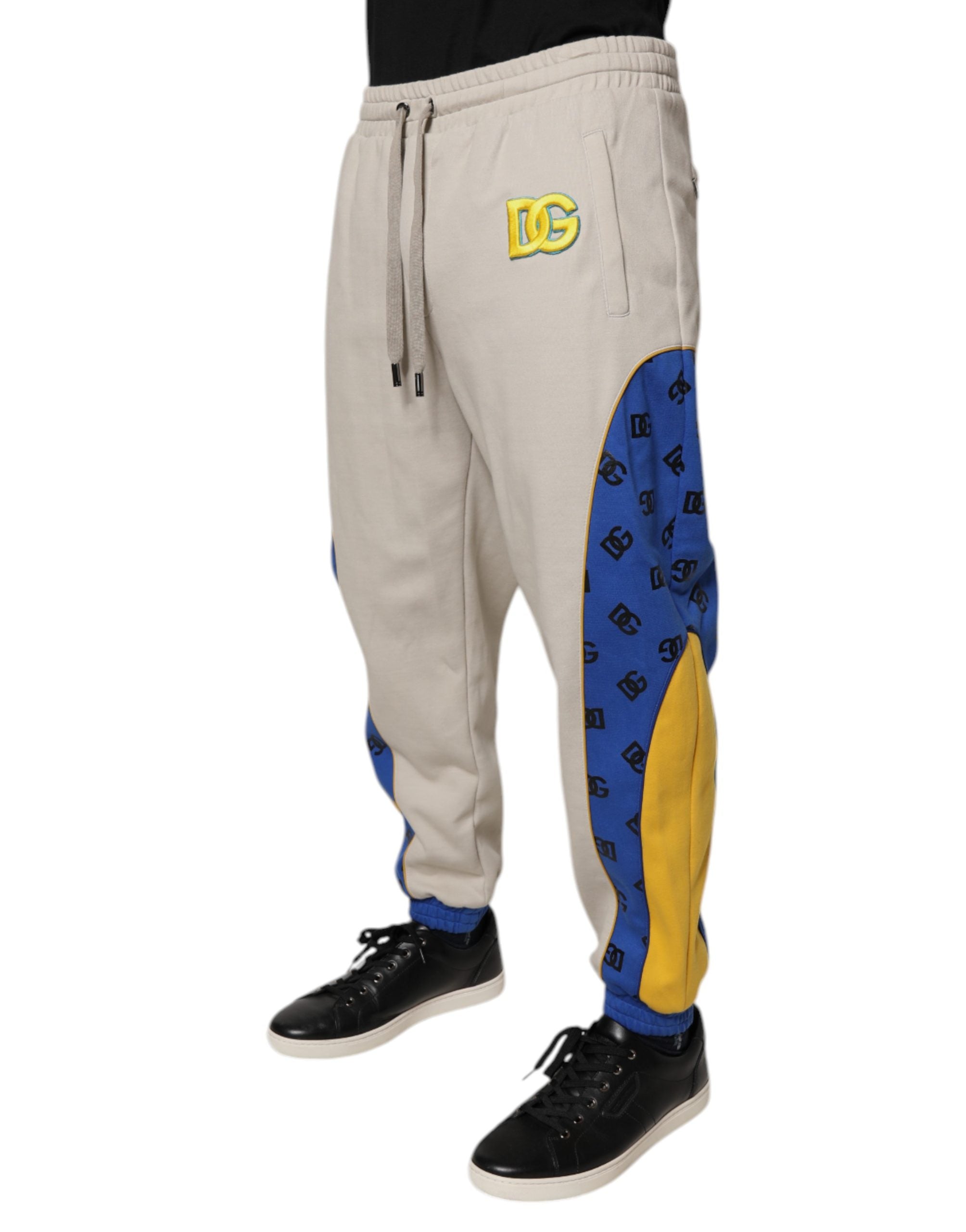 Dolce & Gabbana Multicolor Cotton DG Jogger Sweatpants Pants Dolce & Gabbana