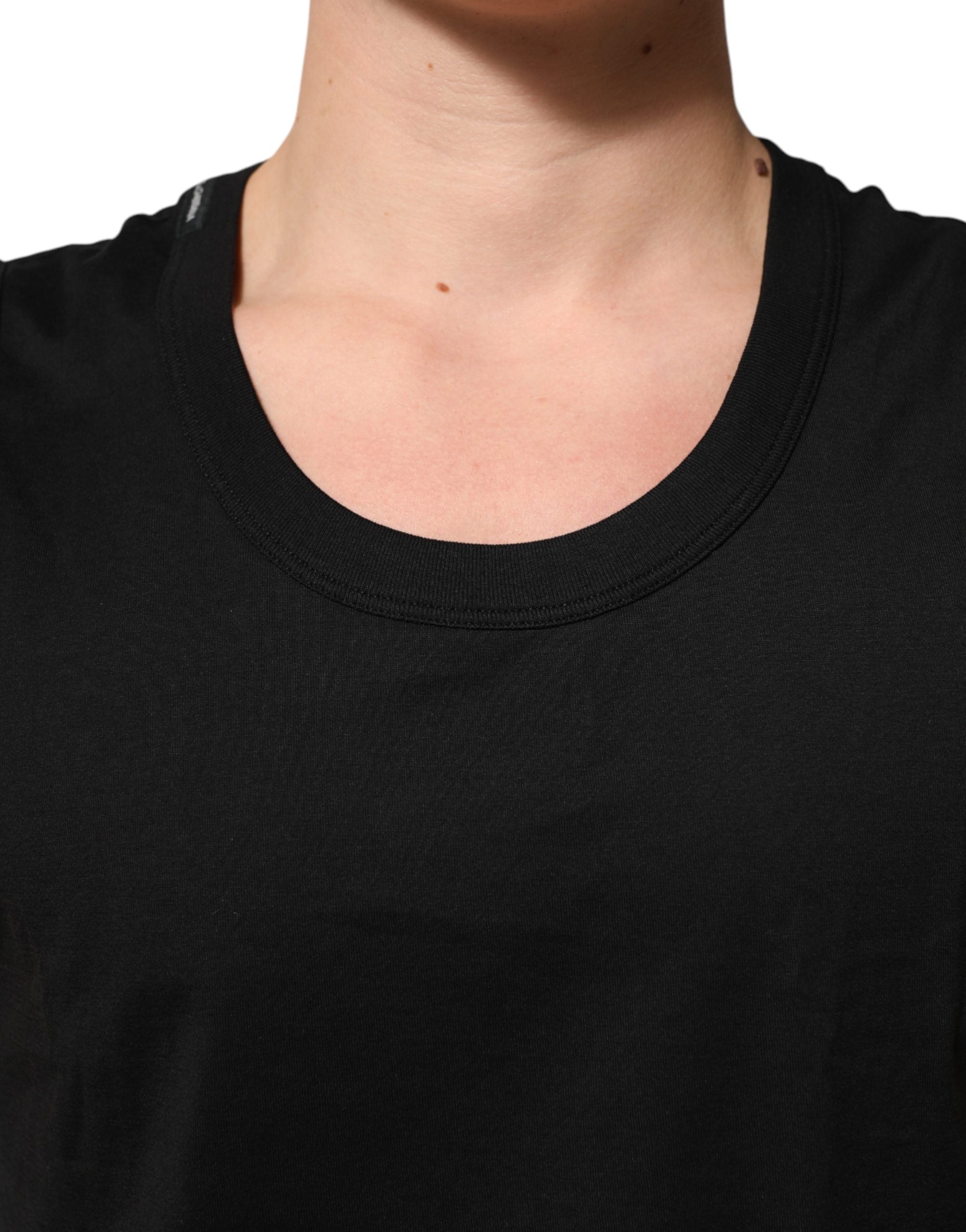 Dolce & Gabbana Black Cotton Sleeveless Men Tank Top T-shirt Dolce & Gabbana