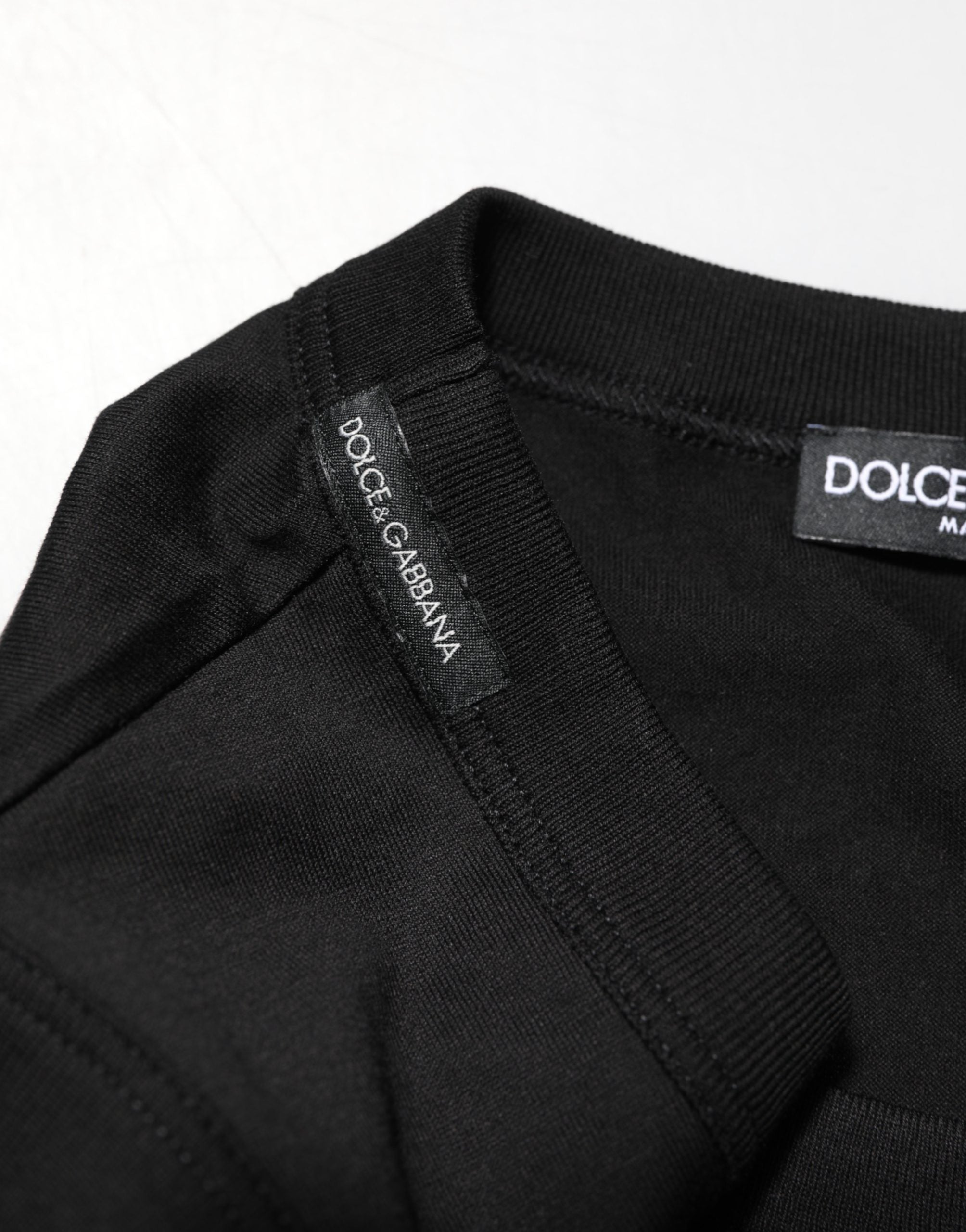 Dolce & Gabbana Black Cotton Sleeveless Men Tank Top T-shirt Dolce & Gabbana