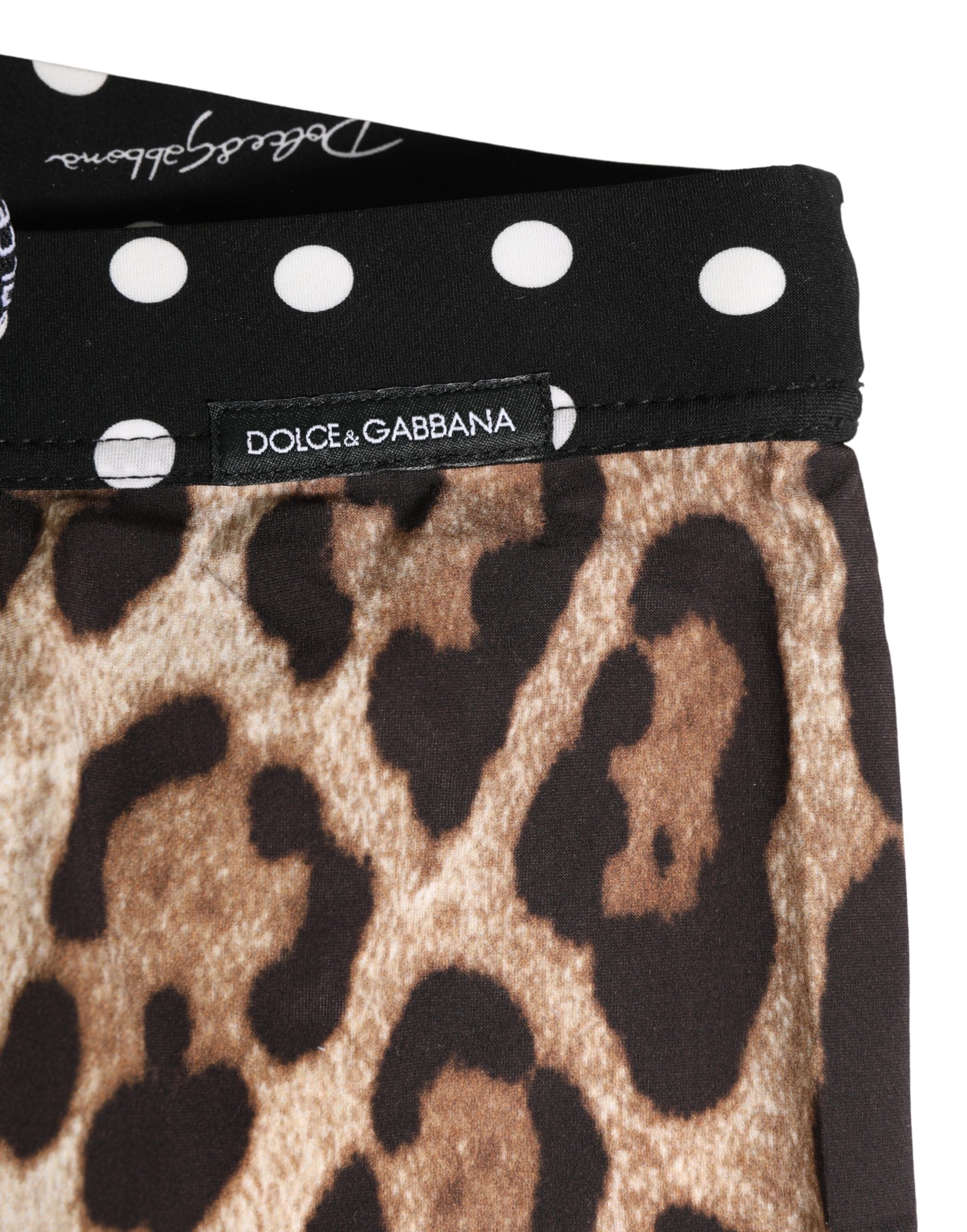 Dolce & Gabbana Multicolor Patterned Cycling Bike Shorts Underwear Dolce & Gabbana