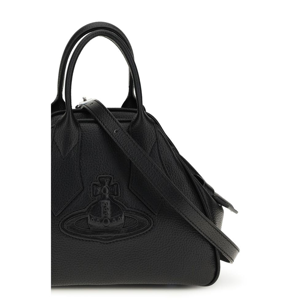 Vivienne Westwood Black Calf Leather Bos Taurus Handbag Vivienne Westwood