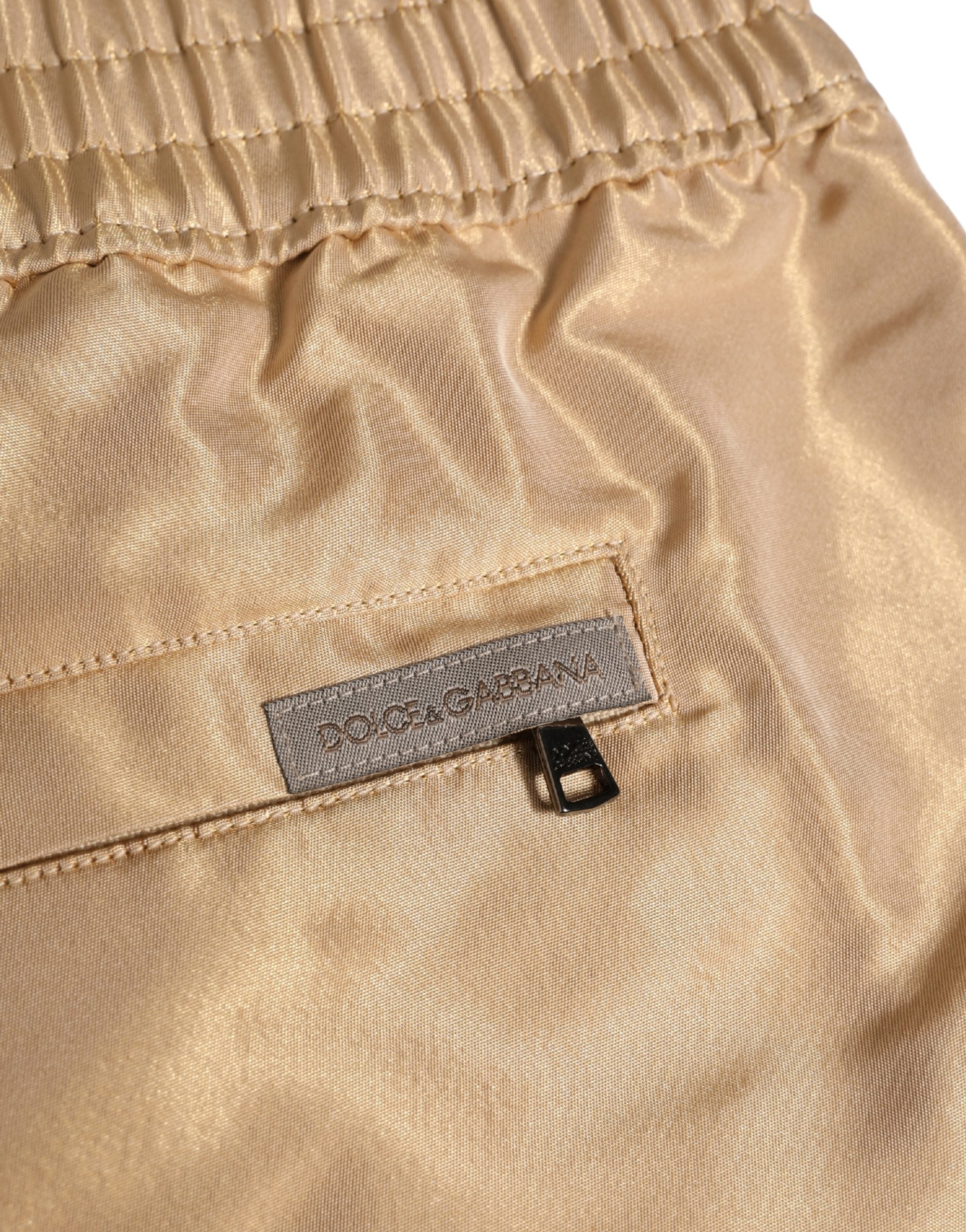 Dolce & Gabbana Beige Polyester Men Boxer Shorts Underwear Dolce & Gabbana
