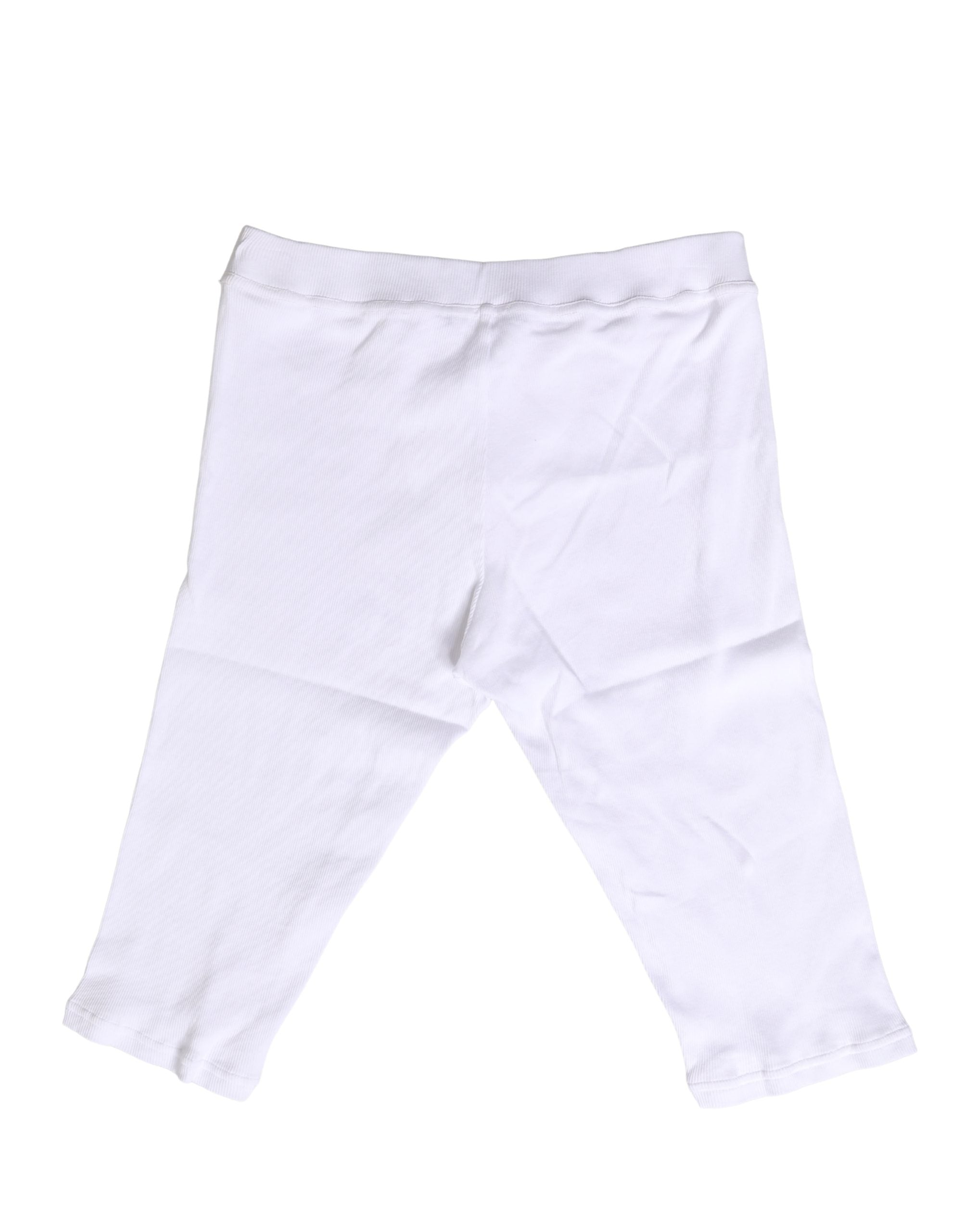 Dolce & Gabbana White Cotton Short Johns Men Pants Underwear Dolce & Gabbana