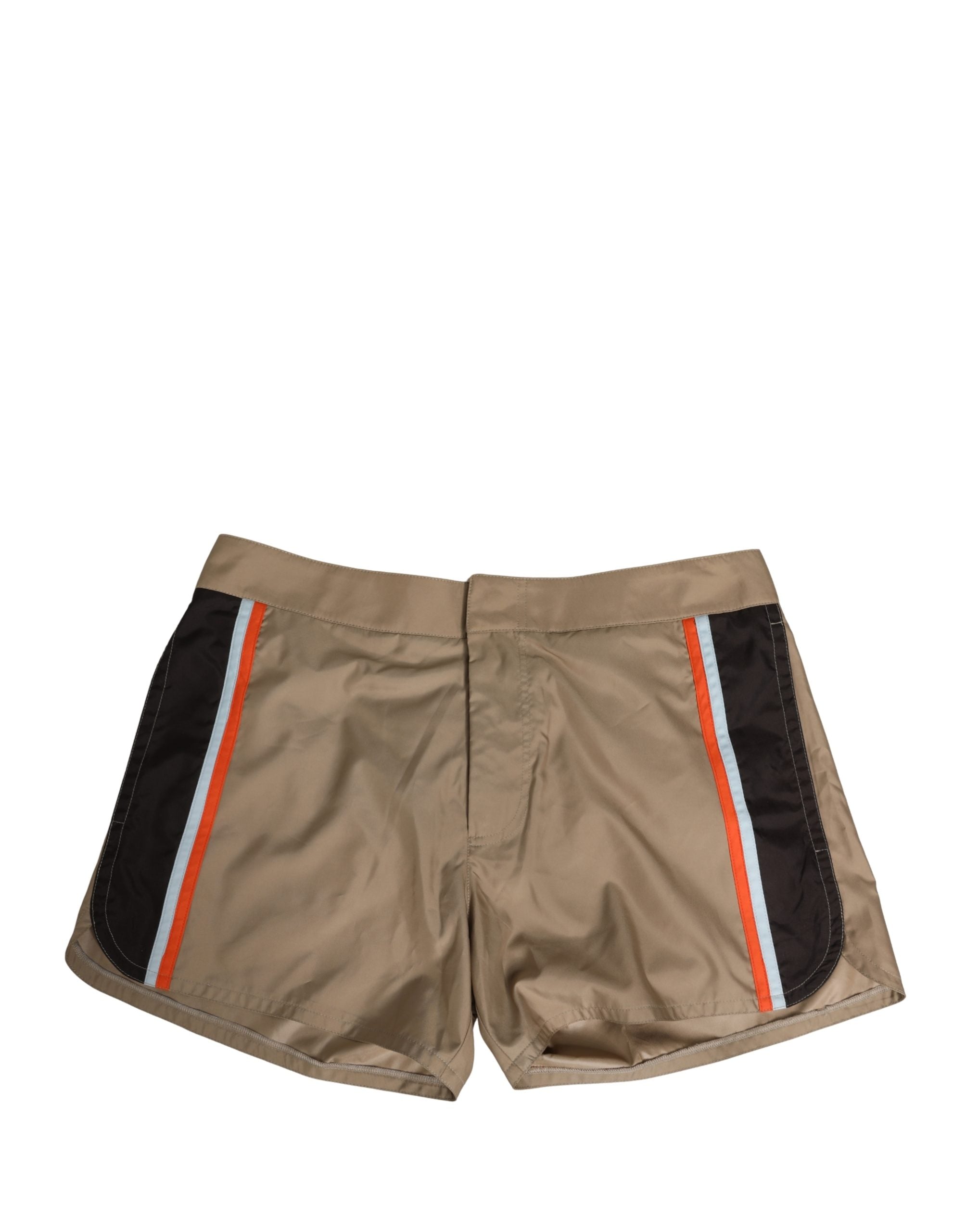 Dolce & Gabbana Brown Cotton Blend Mid Length Boxer Underwear Dolce & Gabbana