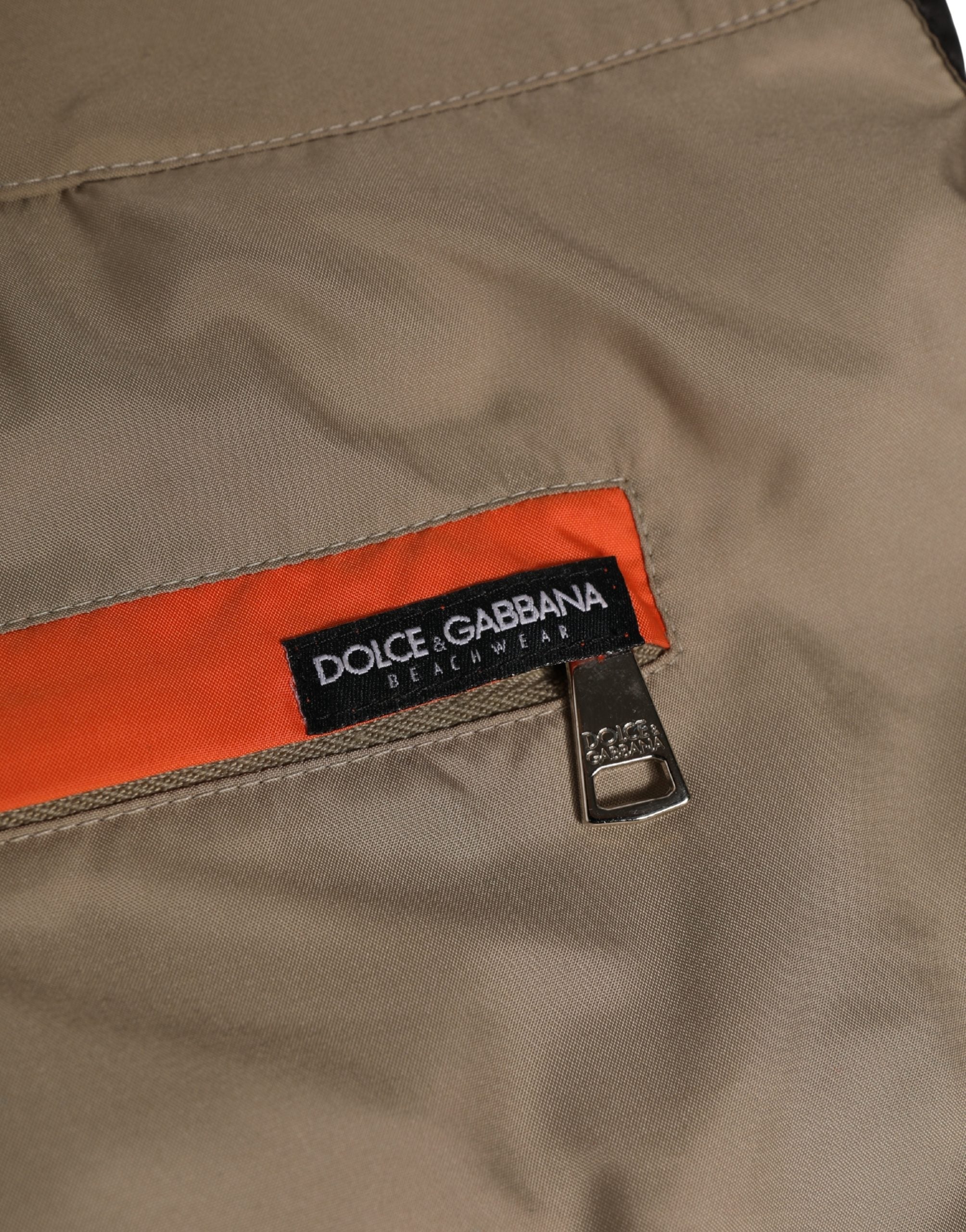 Dolce & Gabbana Brown Cotton Blend Mid Length Boxer Underwear Dolce & Gabbana