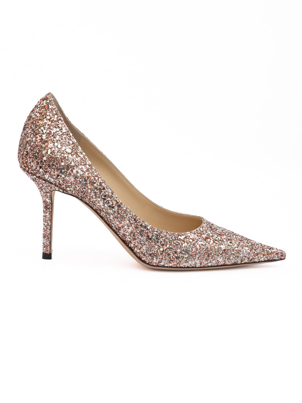 Jimmy Choo Rose Coarse Glitter Love 85 Pumps Jimmy Choo