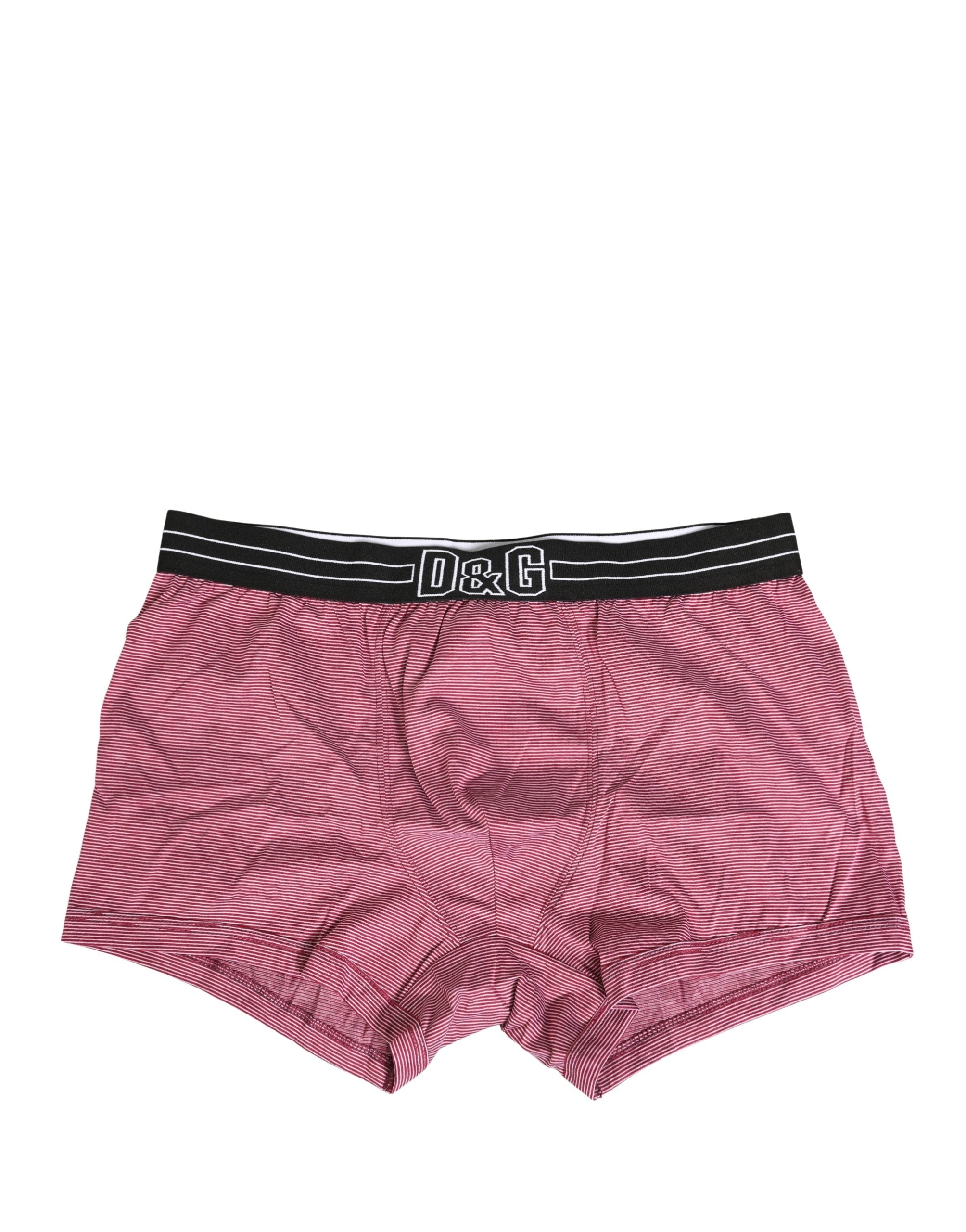 Dolce & Gabbana Pink D&G Logo Cotton Regular Boxer Underwear Dolce & Gabbana