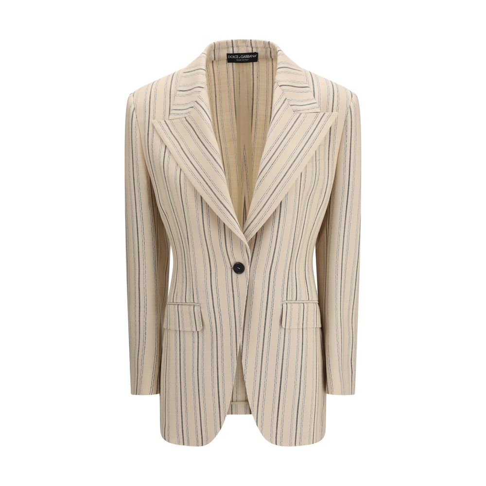 Dolce & Gabbana Multicolor Viscose Full-Length Jacket Dolce & Gabbana