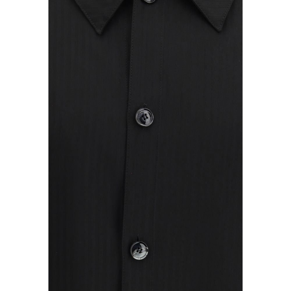 Giorgio Armani Black Viscose Dress Shirt Giorgio Armani