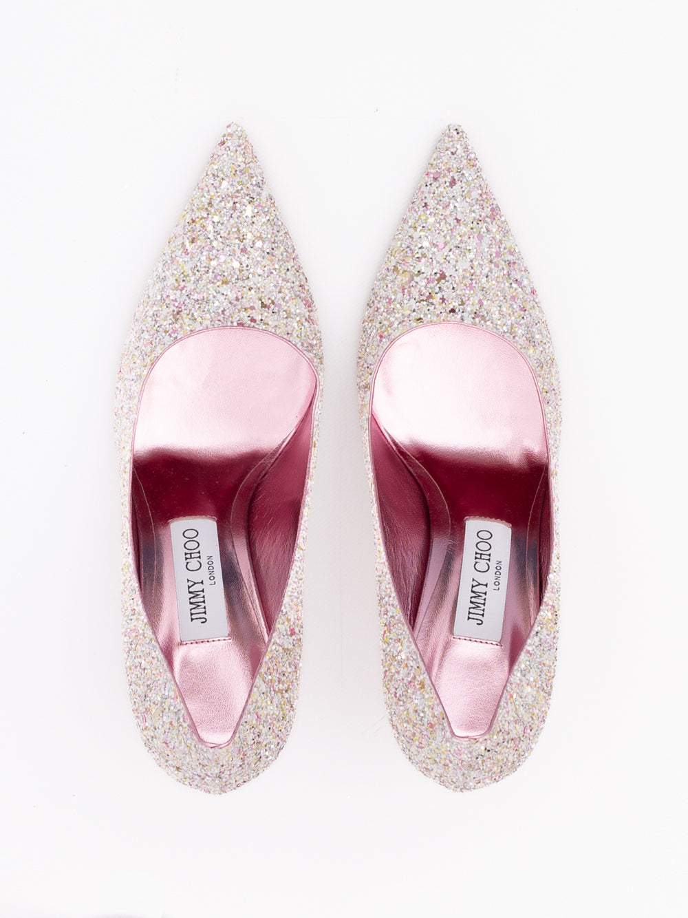 Jimmy Choo Candy Pink Glitter Love 85 Pumps Jimmy Choo
