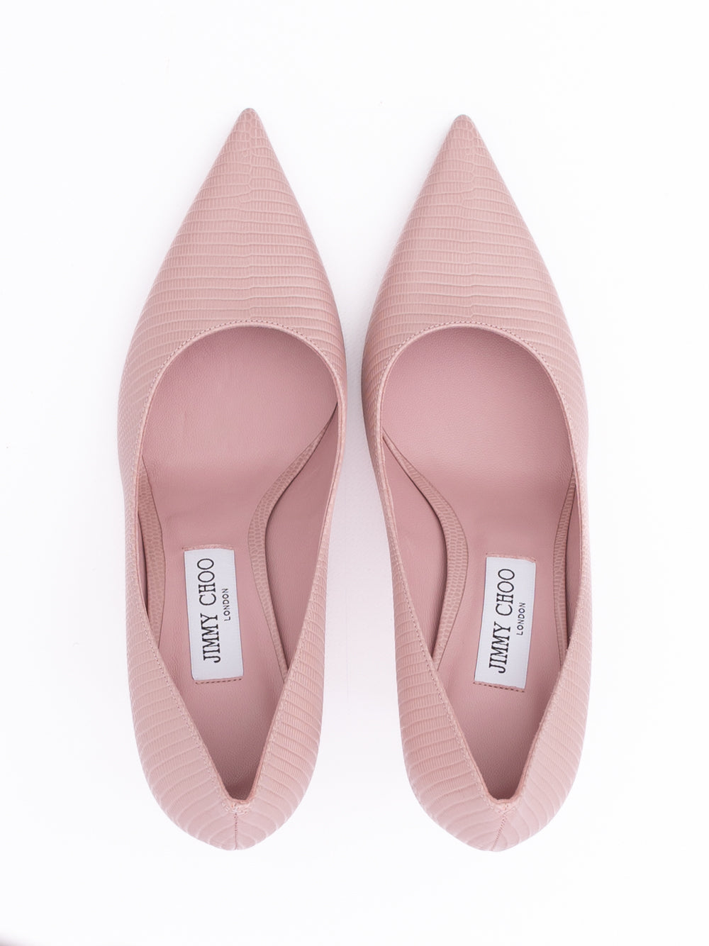 Jimmy Choo Pink Lizard Printed Leather Love 85 Pumps Jimmy Choo