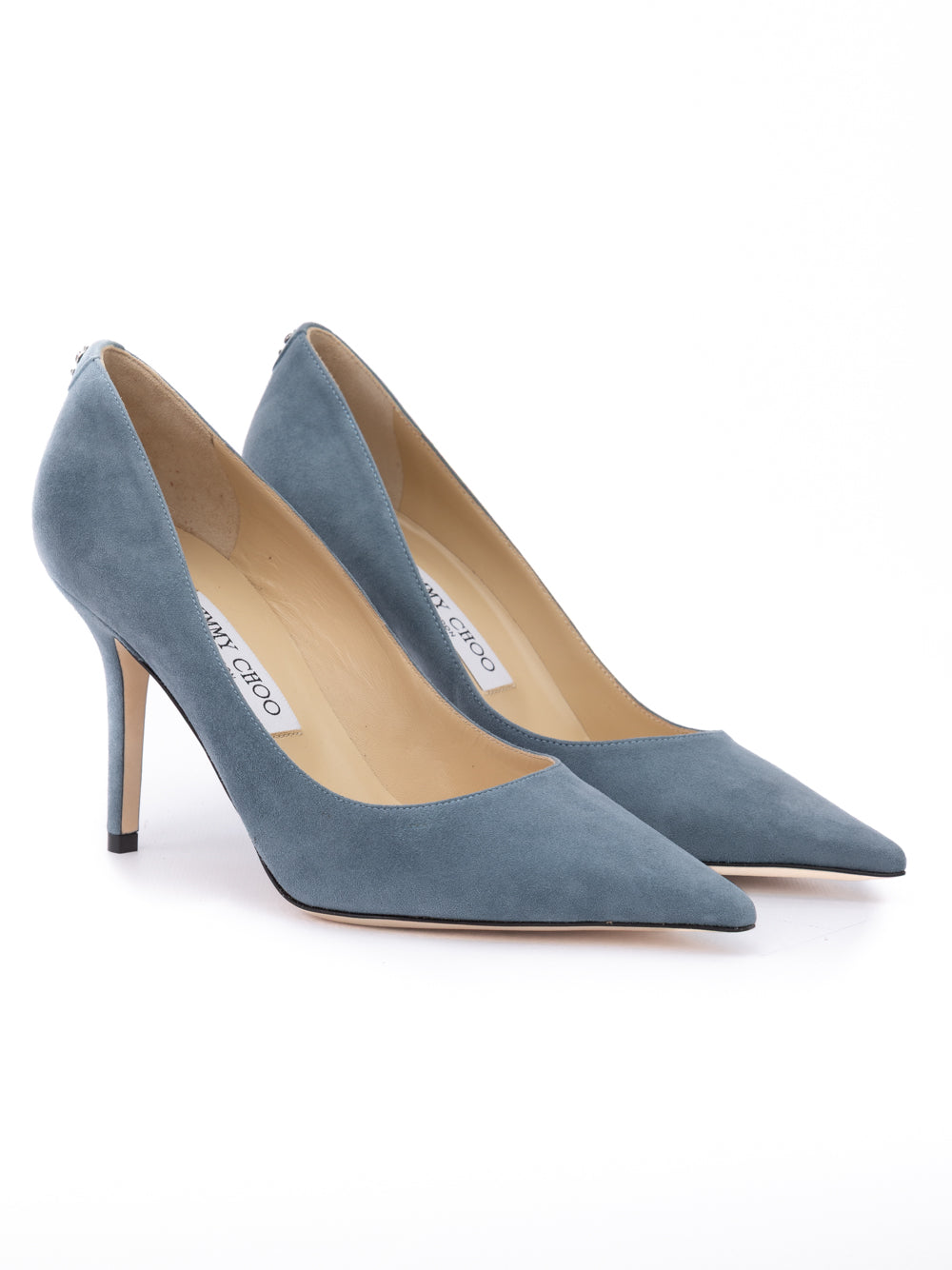 Jimmy Choo Dusk Blue Suede Agnes Pumps Jimmy Choo