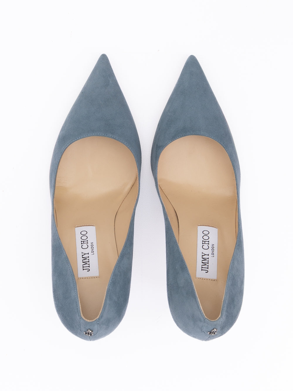 Jimmy Choo Dusk Blue Suede Agnes Pumps Jimmy Choo