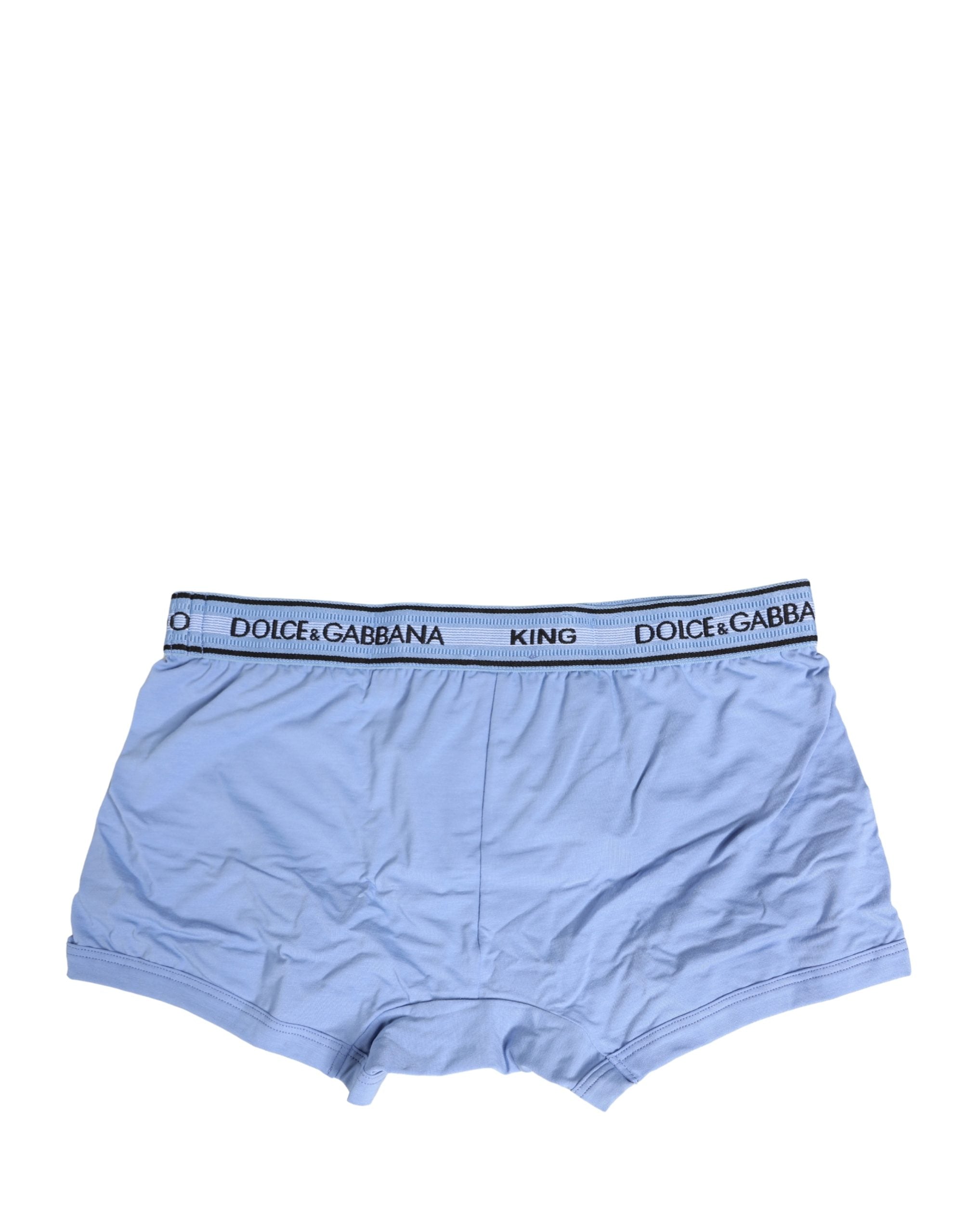 Dolce & Gabbana Light Blue Cotton Men Regular Boxer Underwear Dolce & Gabbana