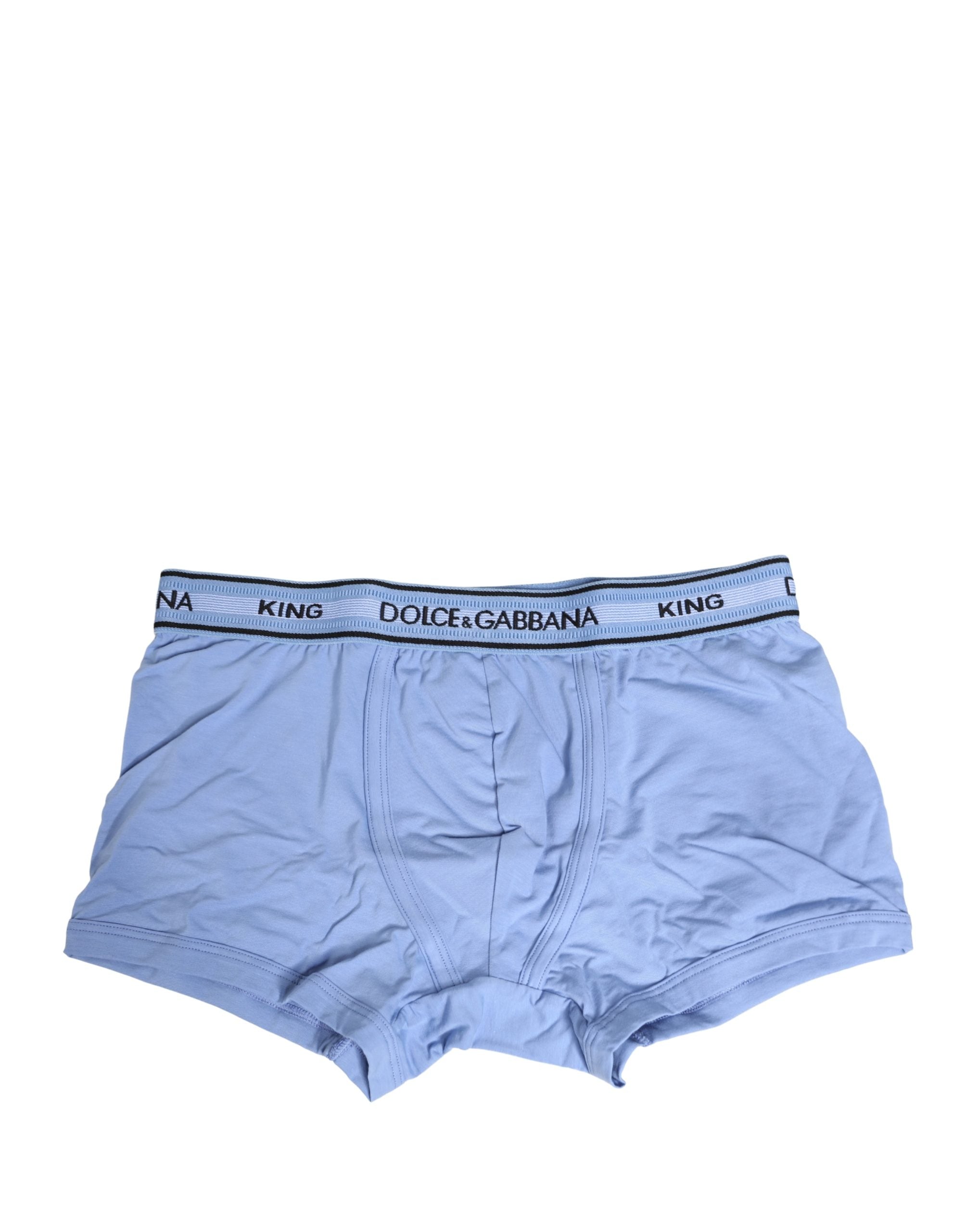 Dolce & Gabbana Light Blue Cotton Men Regular Boxer Underwear Dolce & Gabbana