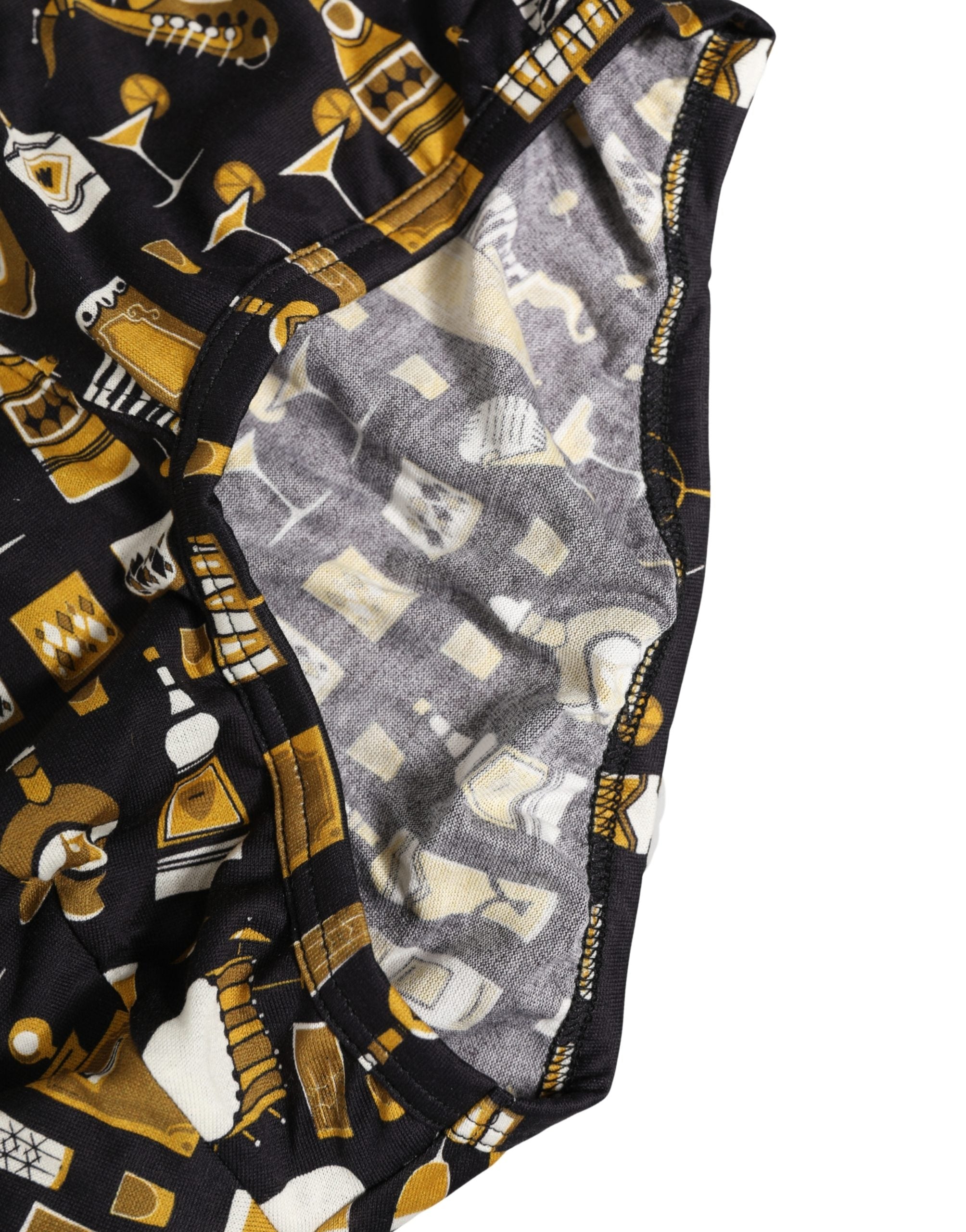 Dolce & Gabbana Black Jazz Cocktail Men Brando Brief Underwear Dolce & Gabbana