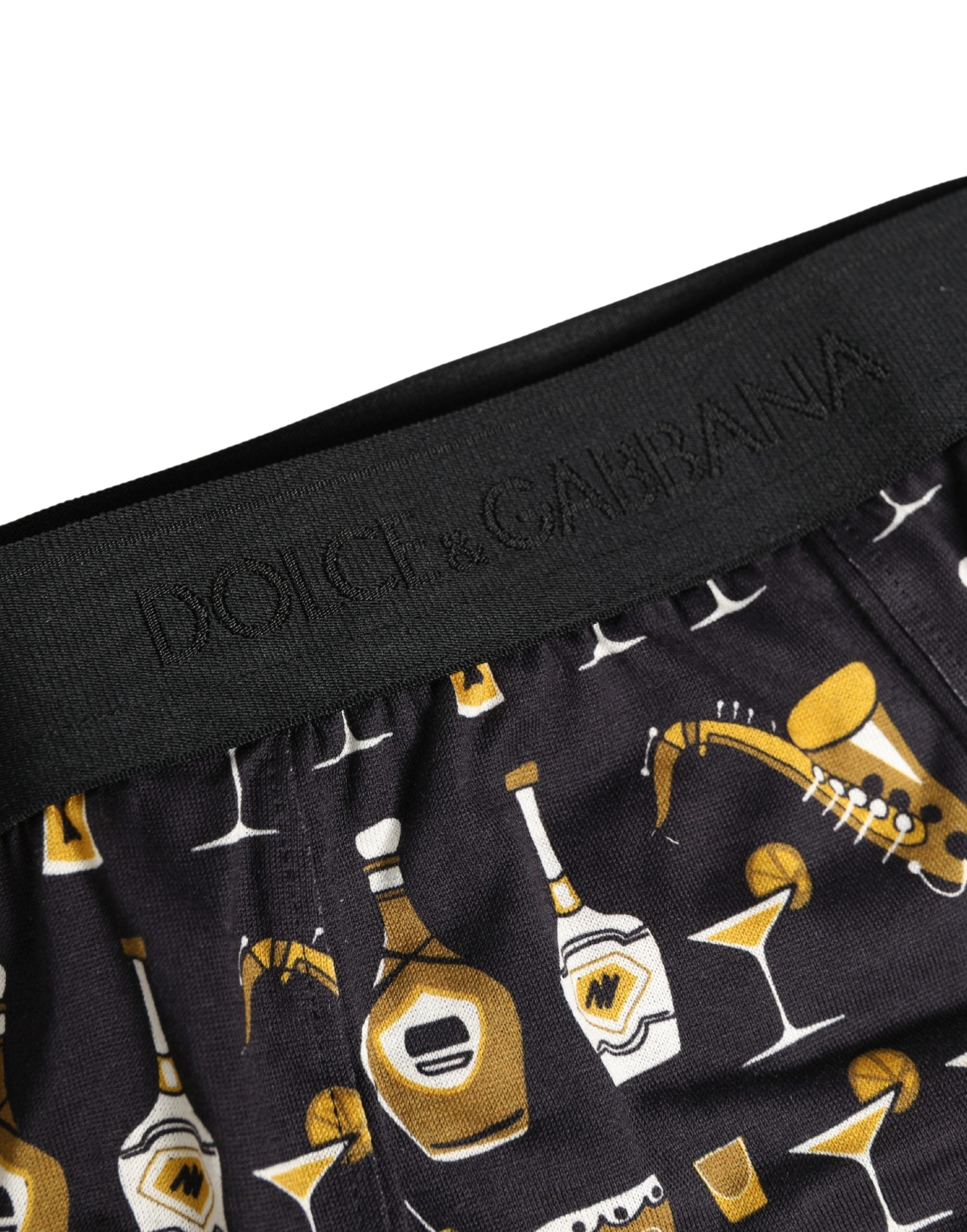 Dolce & Gabbana Black Jazz Cocktail Men Brando Brief Underwear Dolce & Gabbana