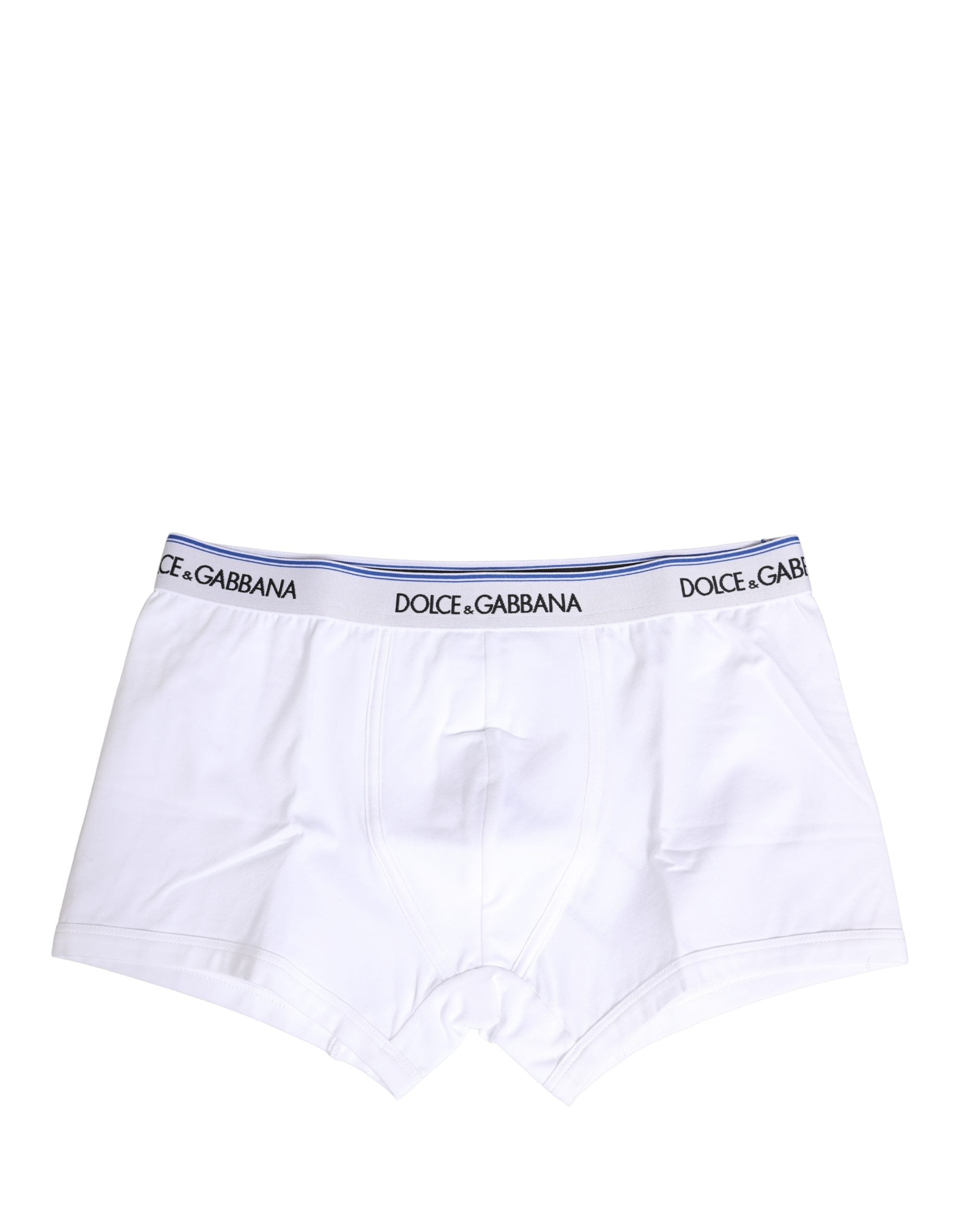 Dolce & Gabbana White Logo Waistband Regular Boxer Underwear Dolce & Gabbana