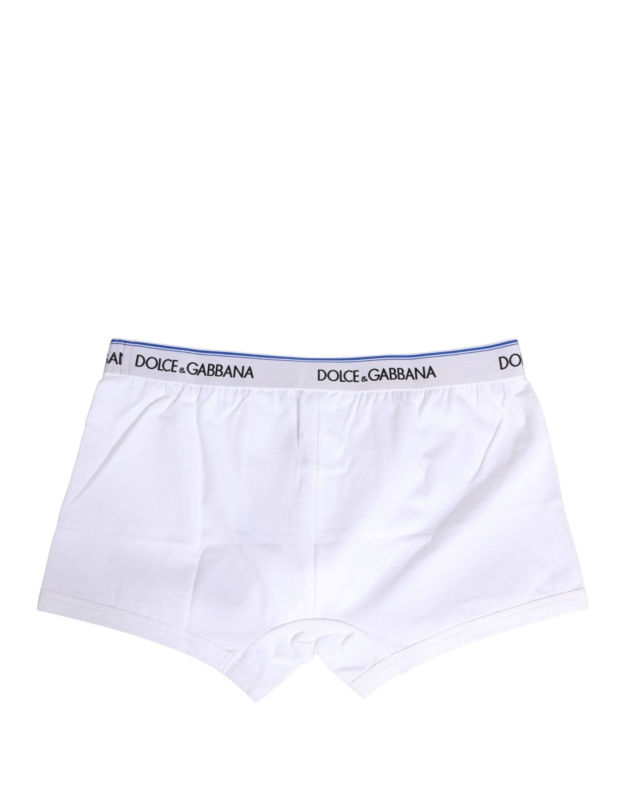 Dolce & Gabbana White Logo Waistband Regular Boxer Underwear Dolce & Gabbana